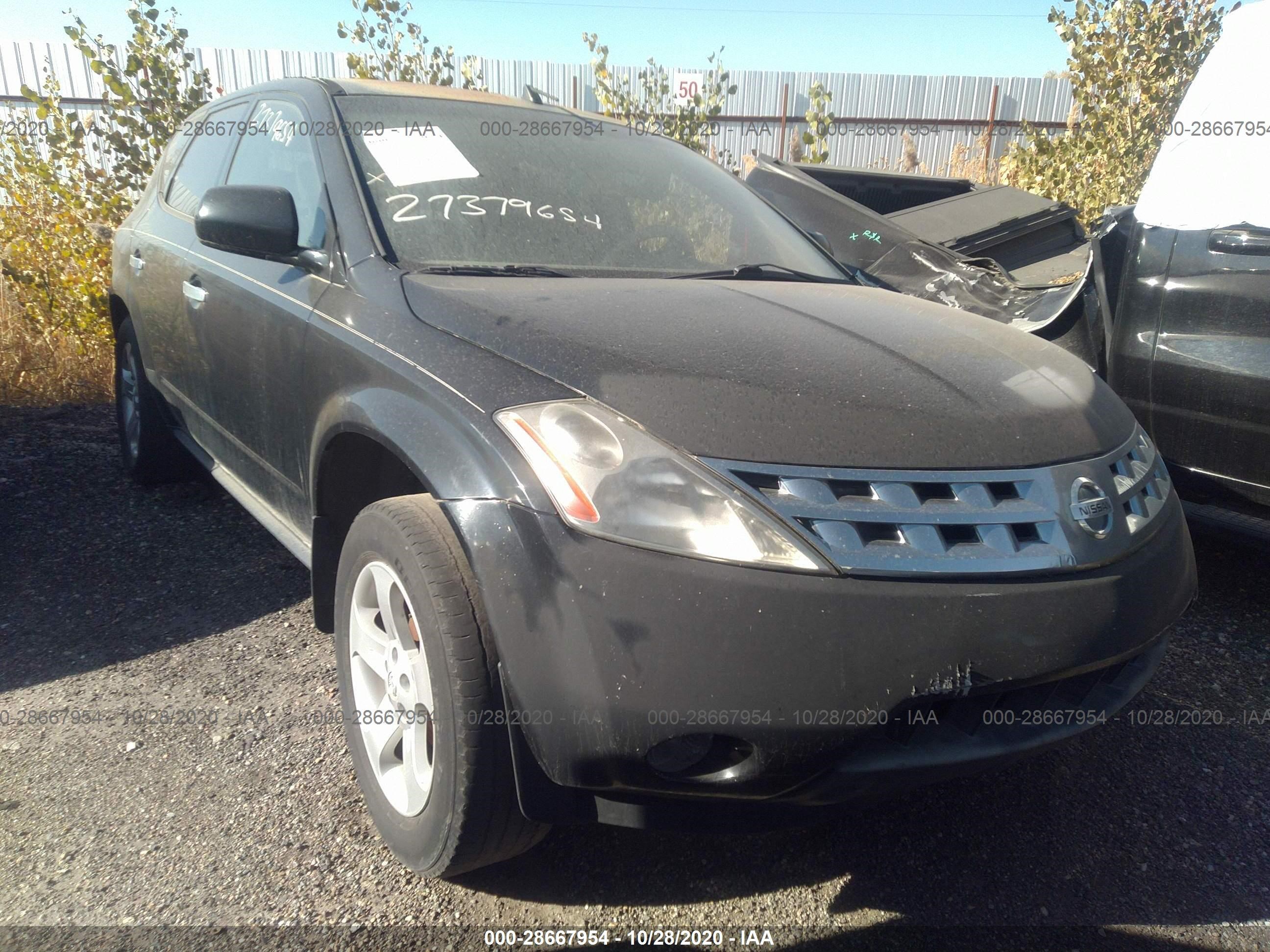 NISSAN MURANO 2003 jn8az08t73w119386