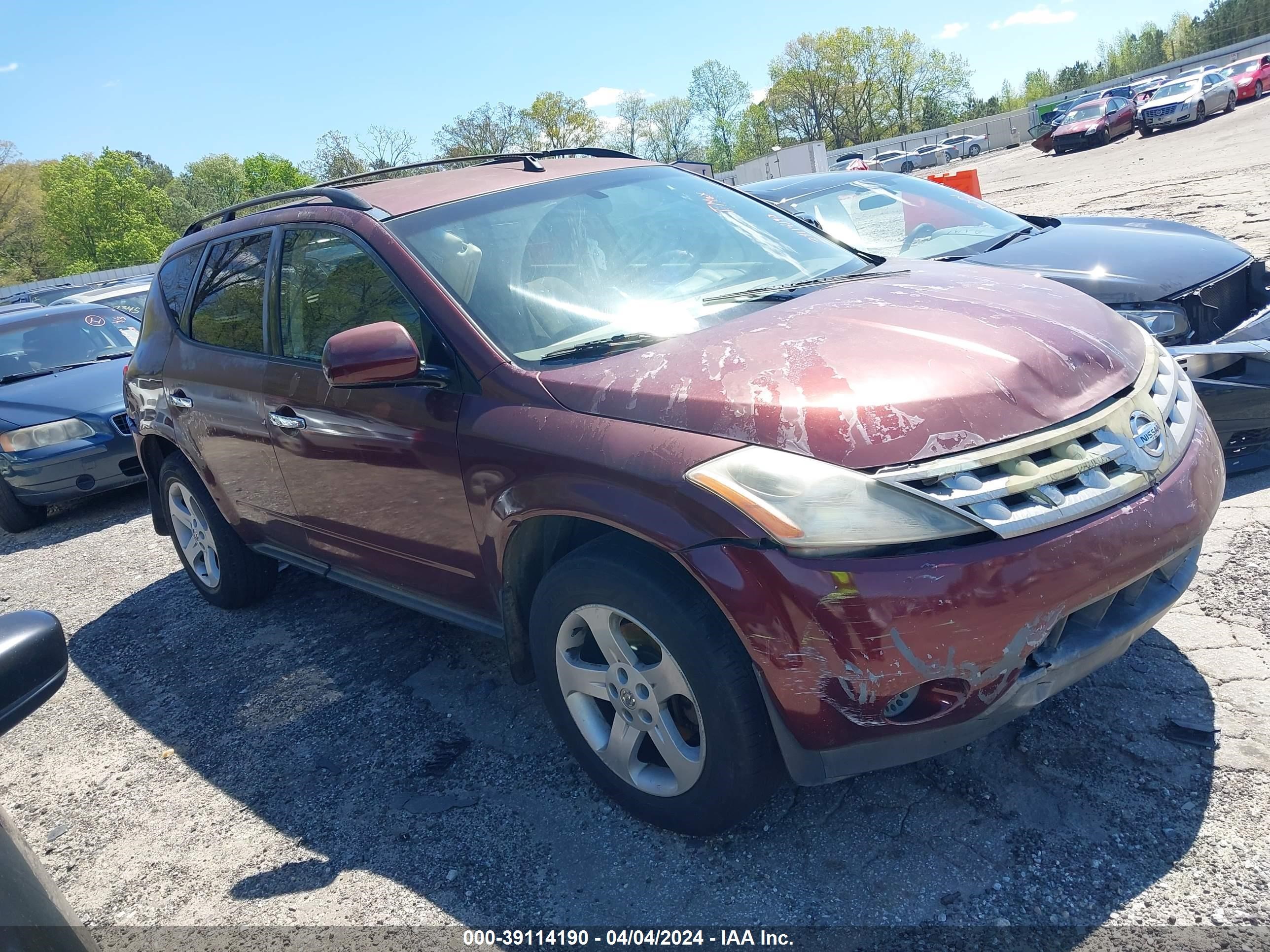 NISSAN MURANO 2005 jn8az08t75w306985