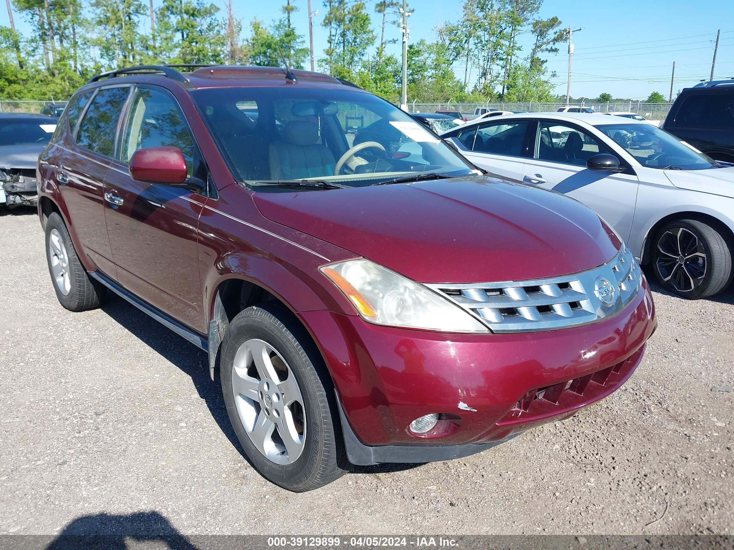 NISSAN MURANO 2005 jn8az08t95w316367