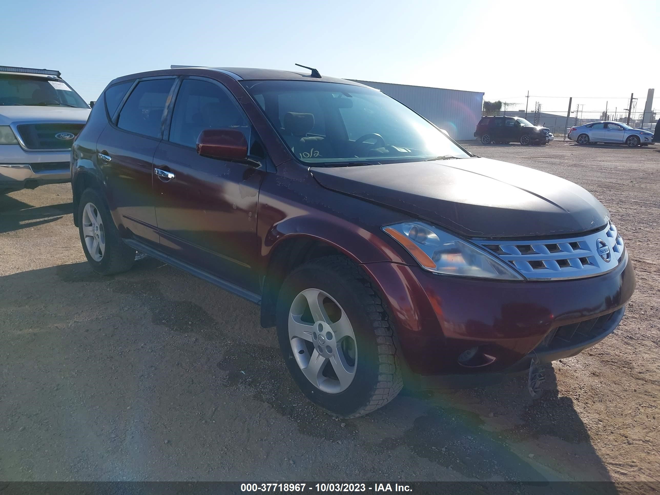 NISSAN MURANO 2005 jn8az08t95w324114