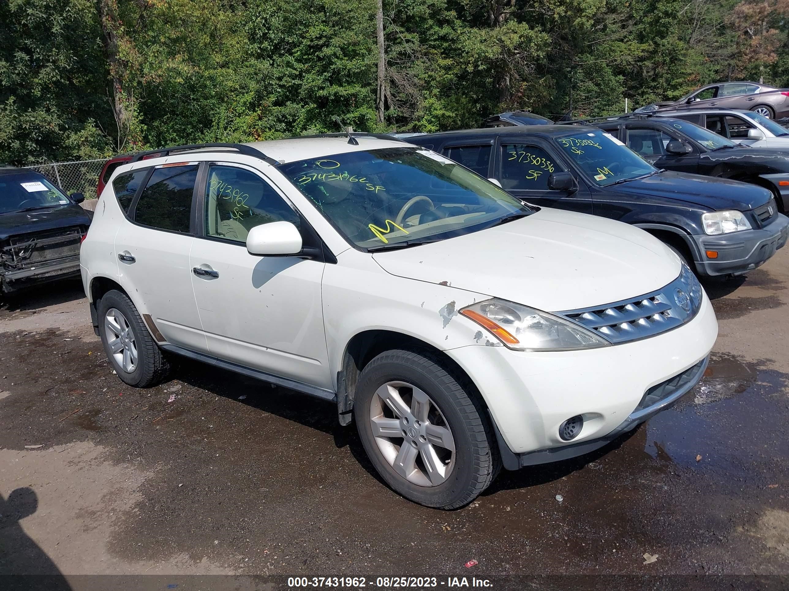 NISSAN MURANO 2007 jn8az08t97w505426