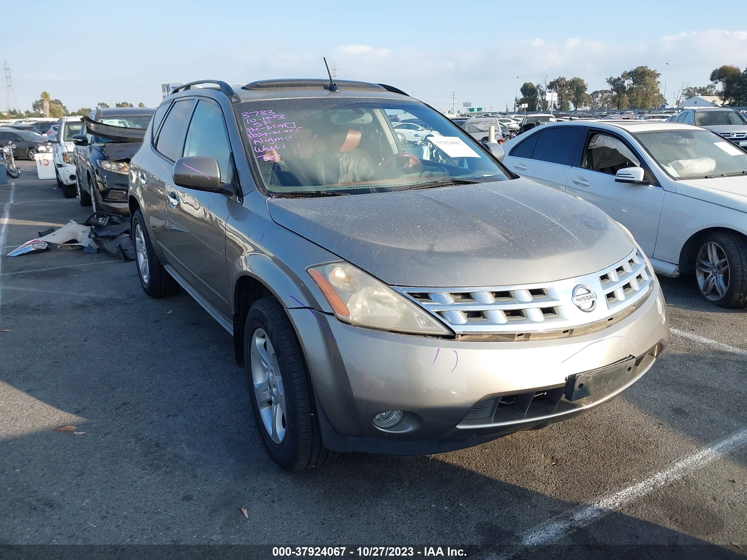 NISSAN MURANO 2004 jn8az08tx4w202392