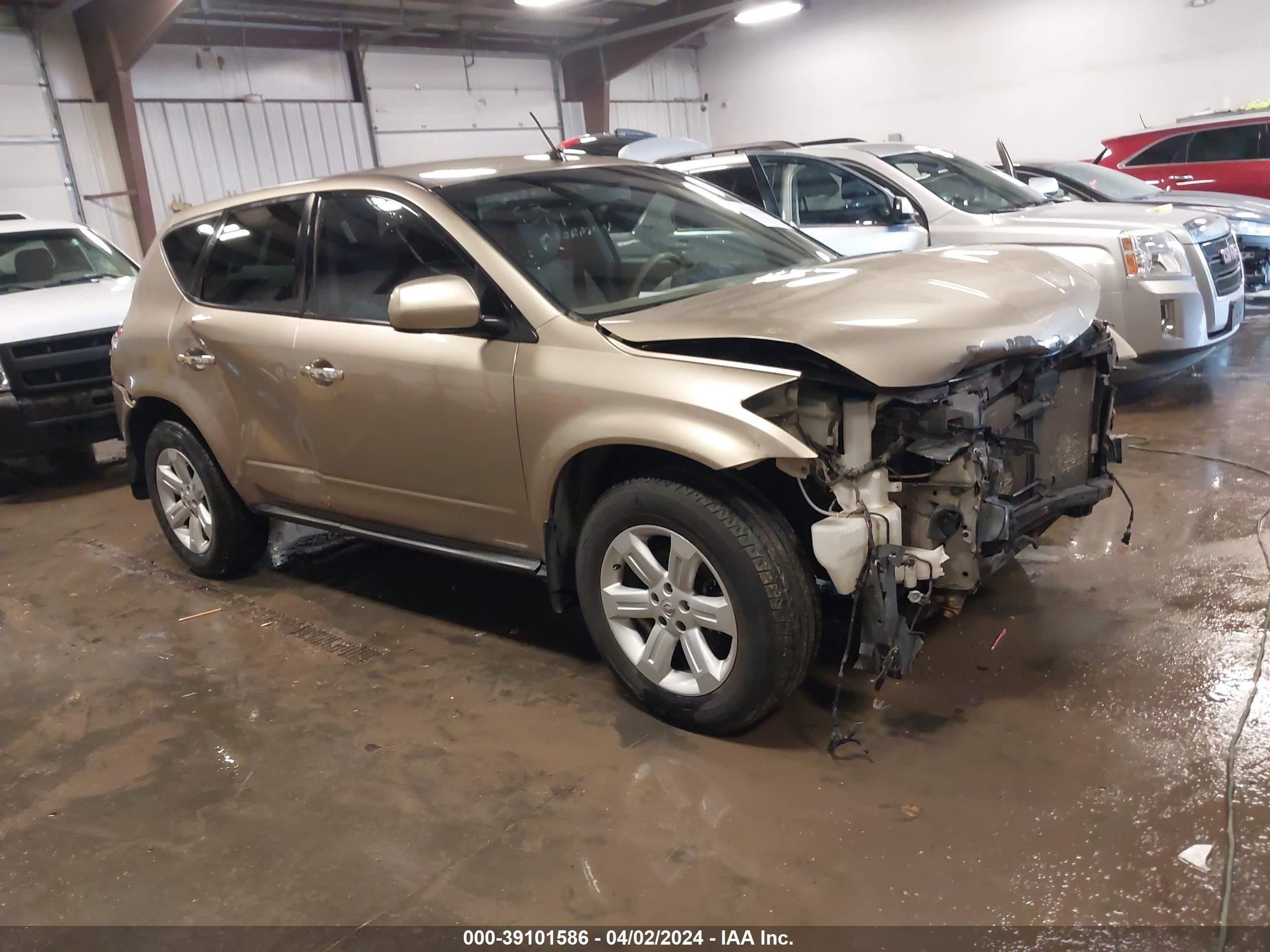 NISSAN MURANO 2007 jn8az08tx7w504592