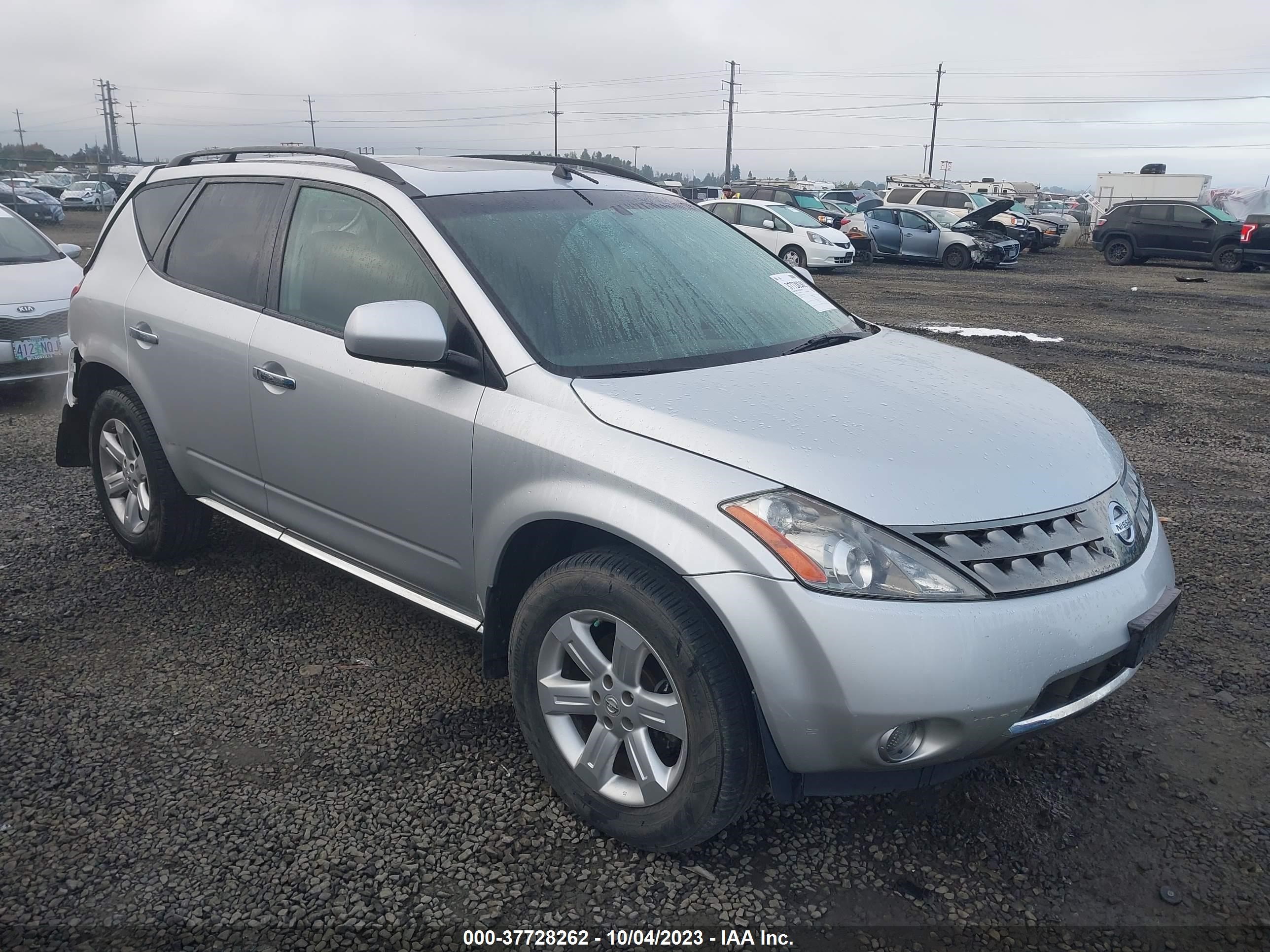 NISSAN MURANO 2007 jn8az08w07w612388