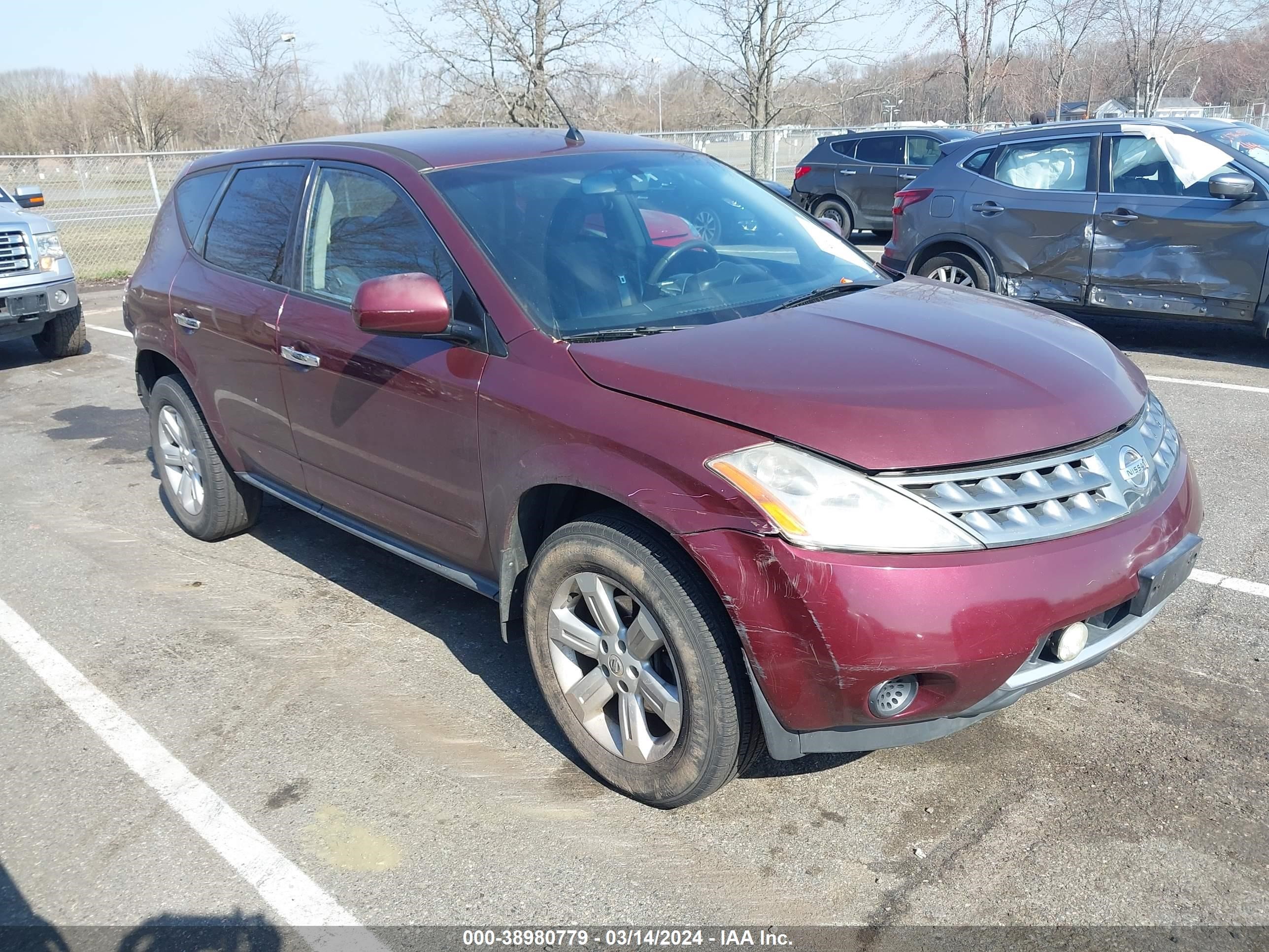 NISSAN MURANO 2007 jn8az08w07w655791