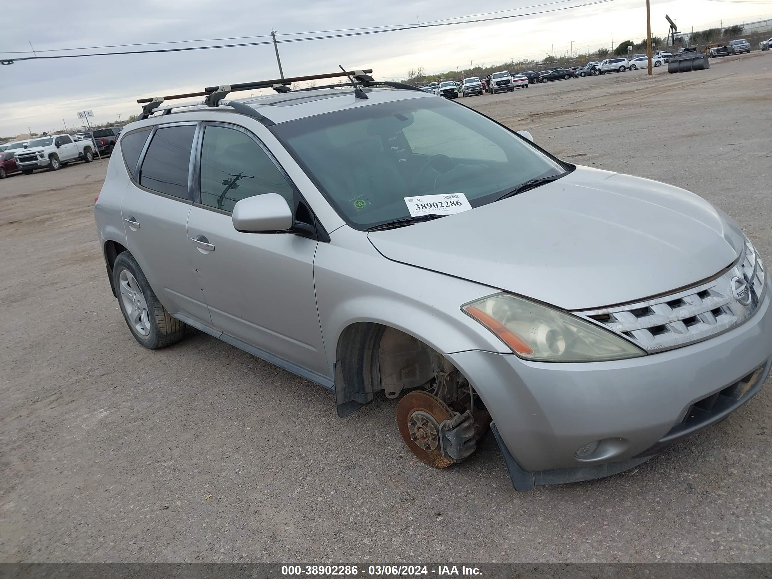 NISSAN MURANO 2003 jn8az08w13w207215