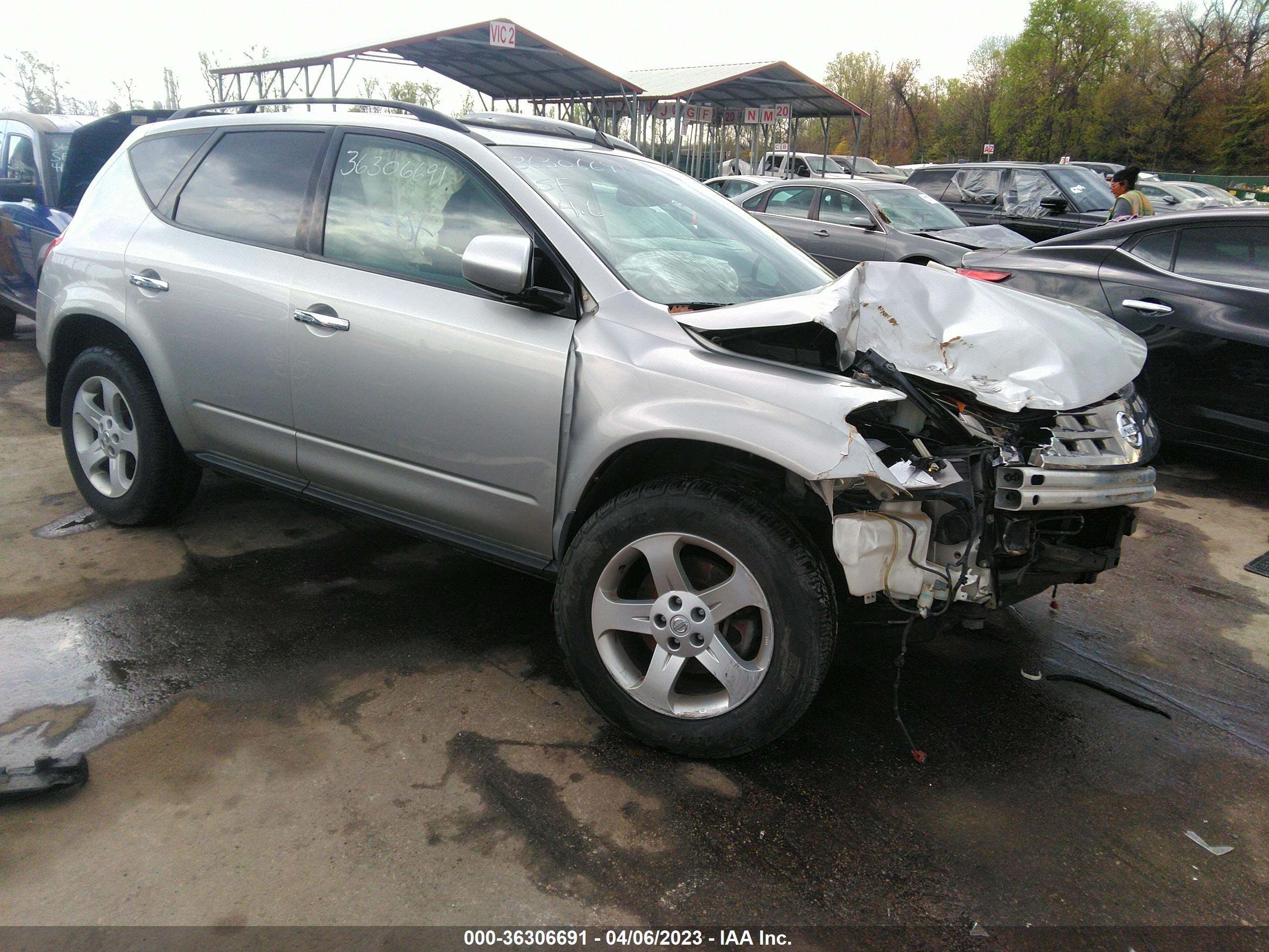 NISSAN MURANO 2004 jn8az08w14w317277