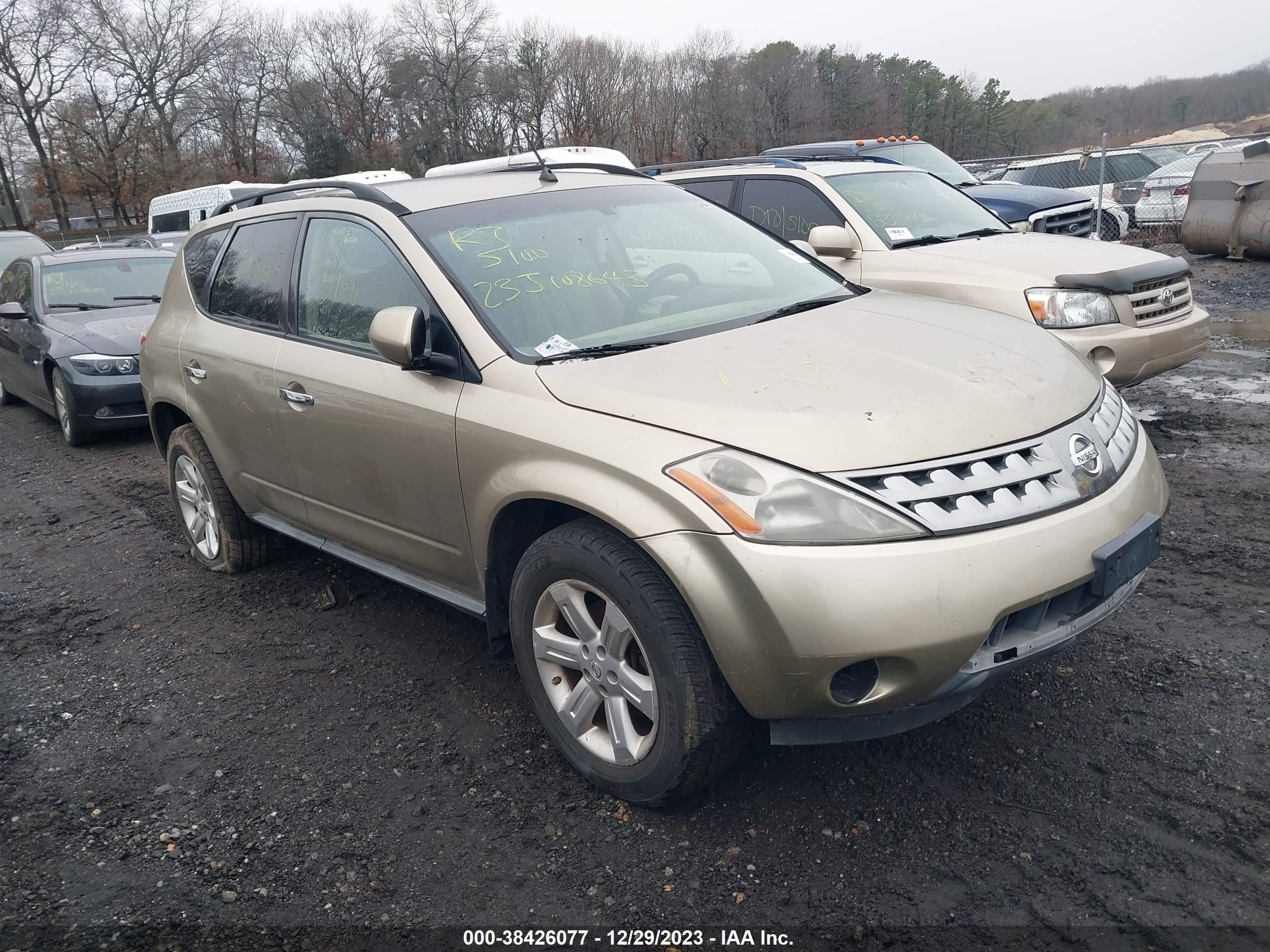 NISSAN MURANO 2007 jn8az08w17w619012