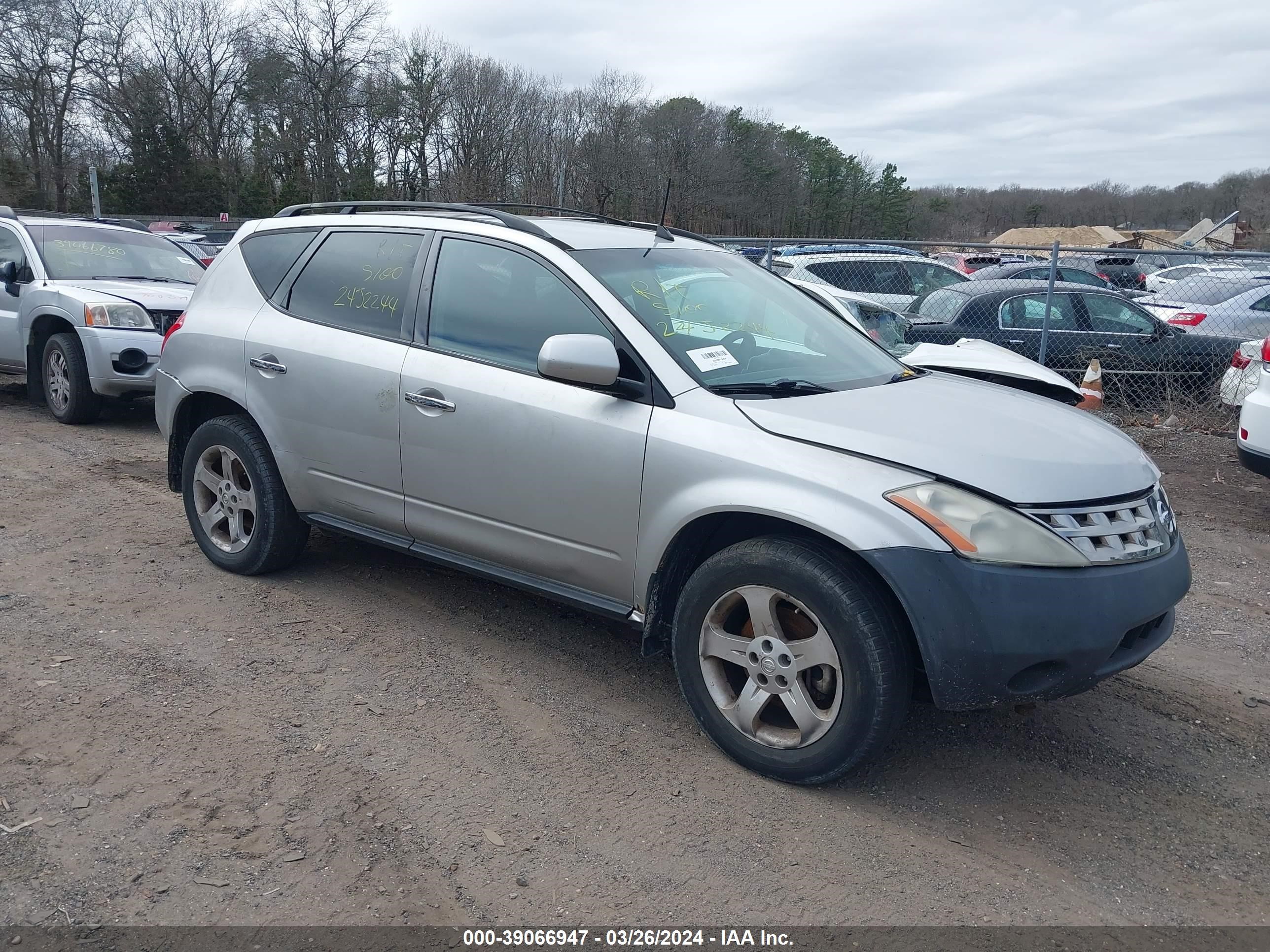 NISSAN MURANO 2005 jn8az08w25w415459