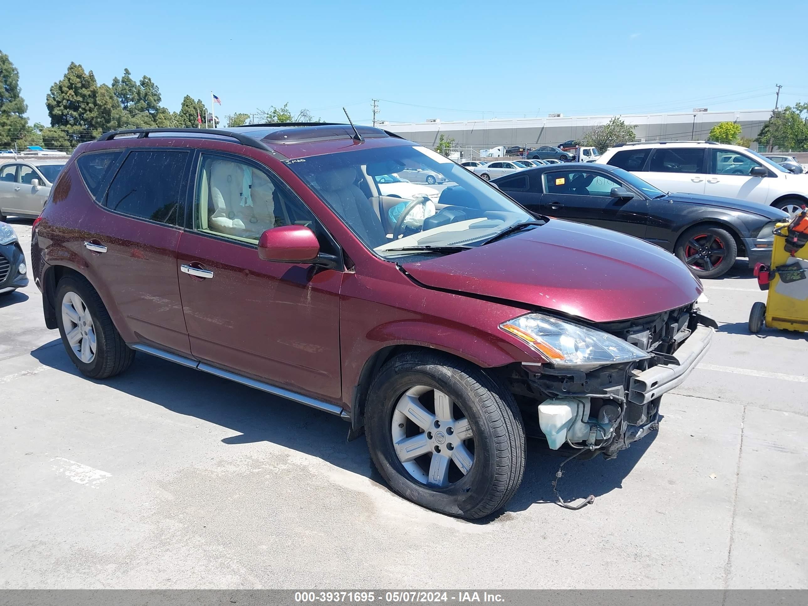 NISSAN MURANO 2007 jn8az08w27w616636