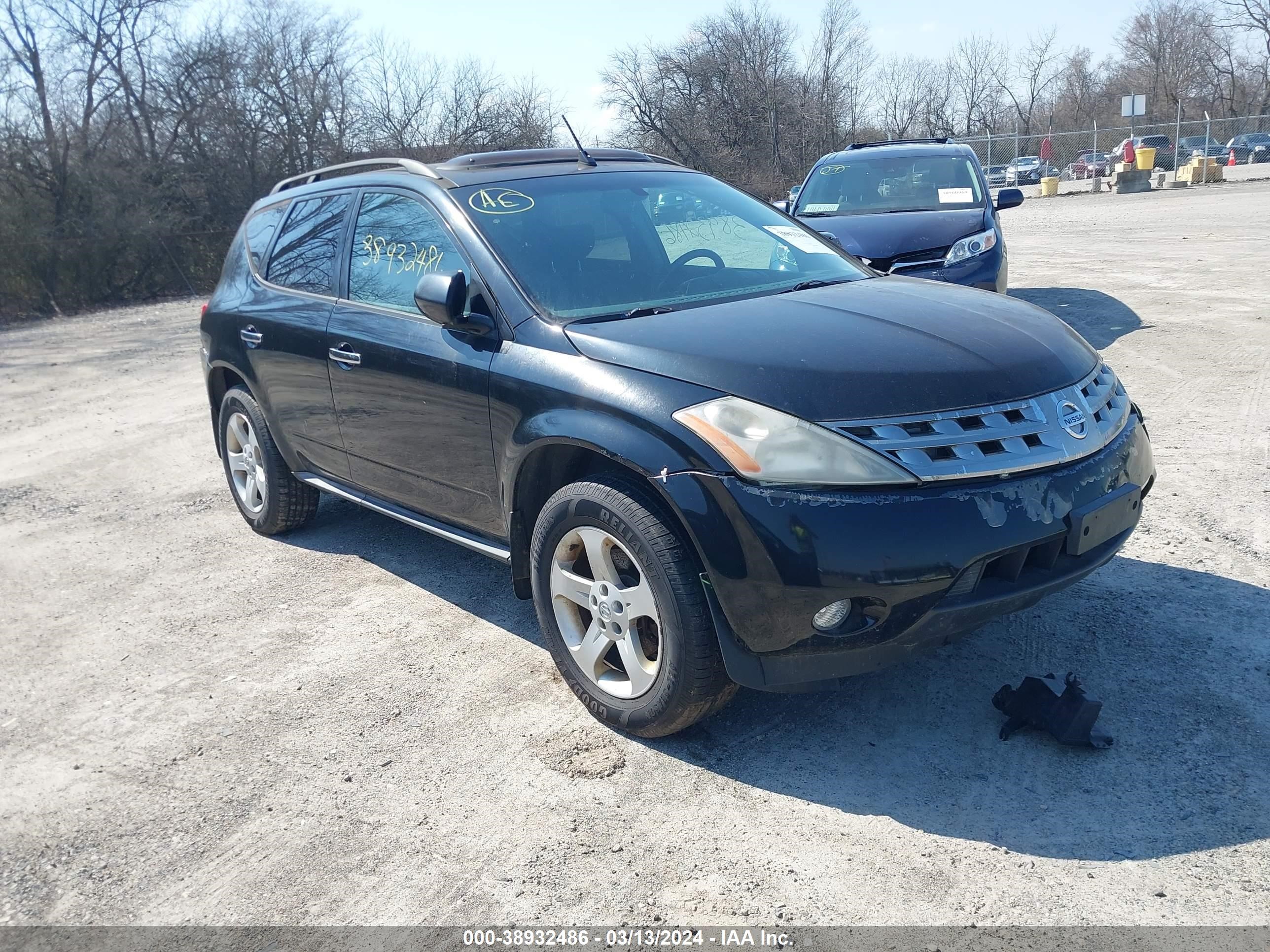 NISSAN MURANO 2005 jn8az08w35w437504