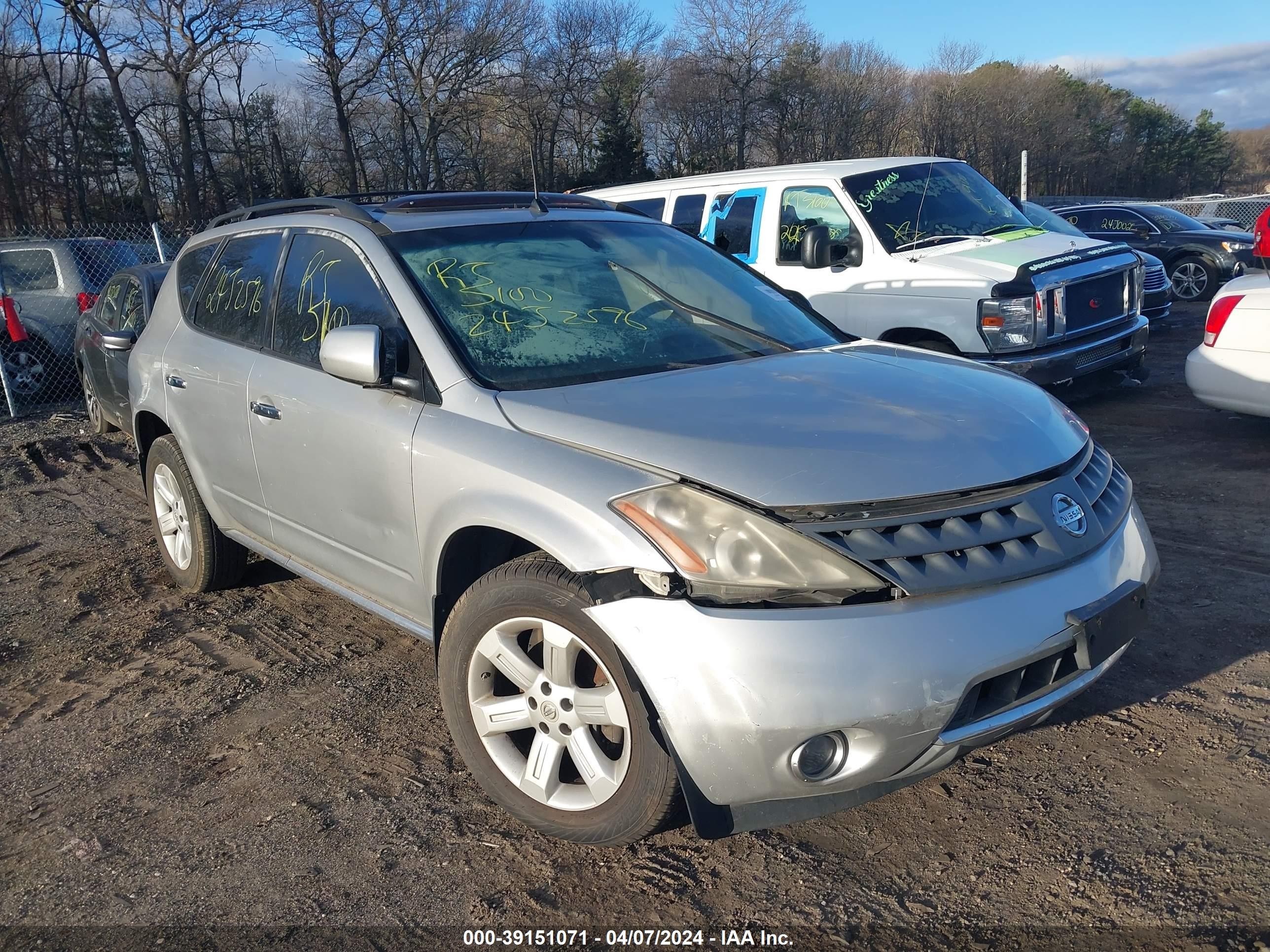 NISSAN MURANO 2007 jn8az08w37w617780