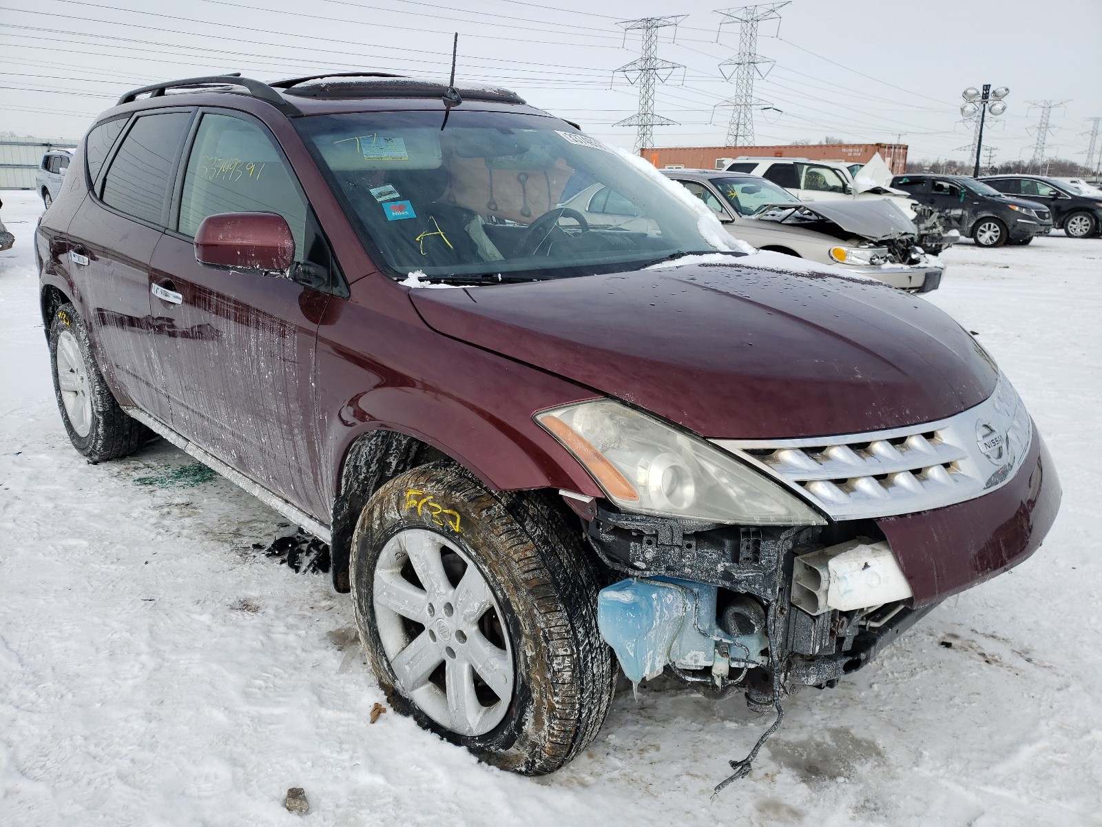 NISSAN MURANO SL 2007 jn8az08w37w665781