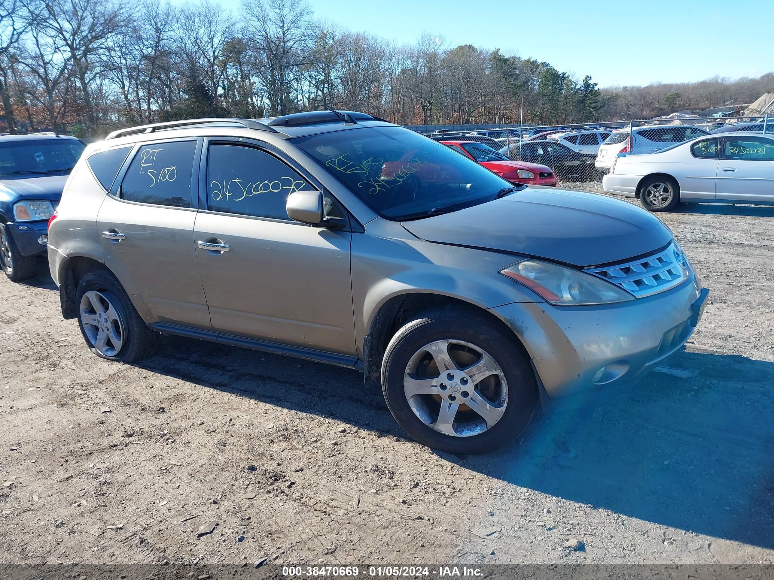 NISSAN MURANO 2004 jn8az08w44w303213