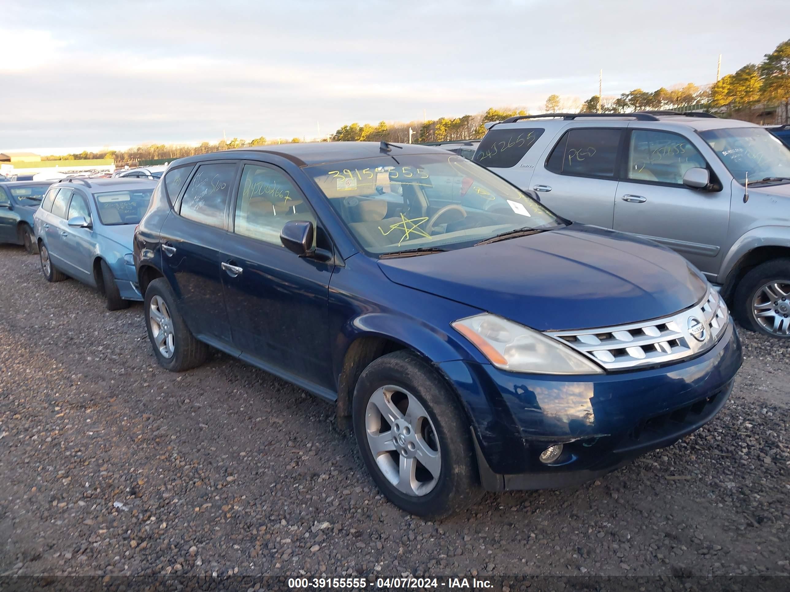 NISSAN MURANO 2005 jn8az08w45w403491