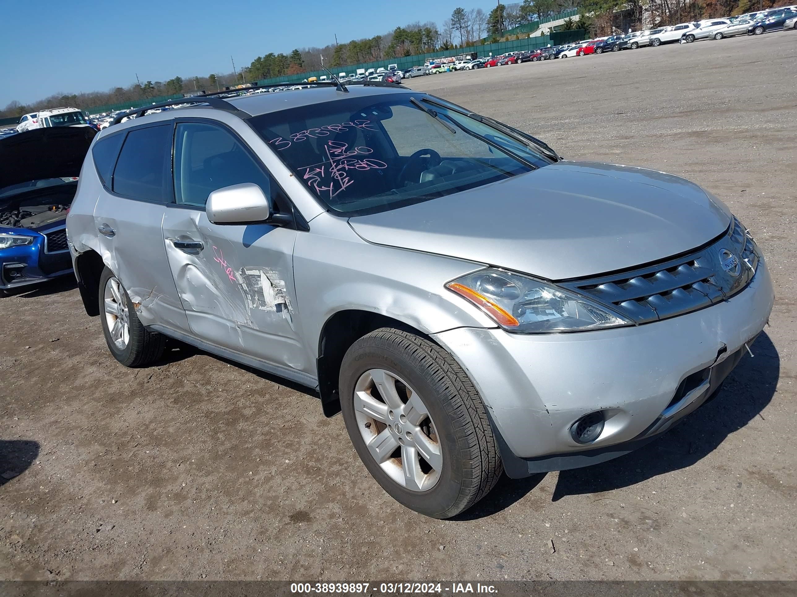 NISSAN MURANO 2007 jn8az08w47w634345