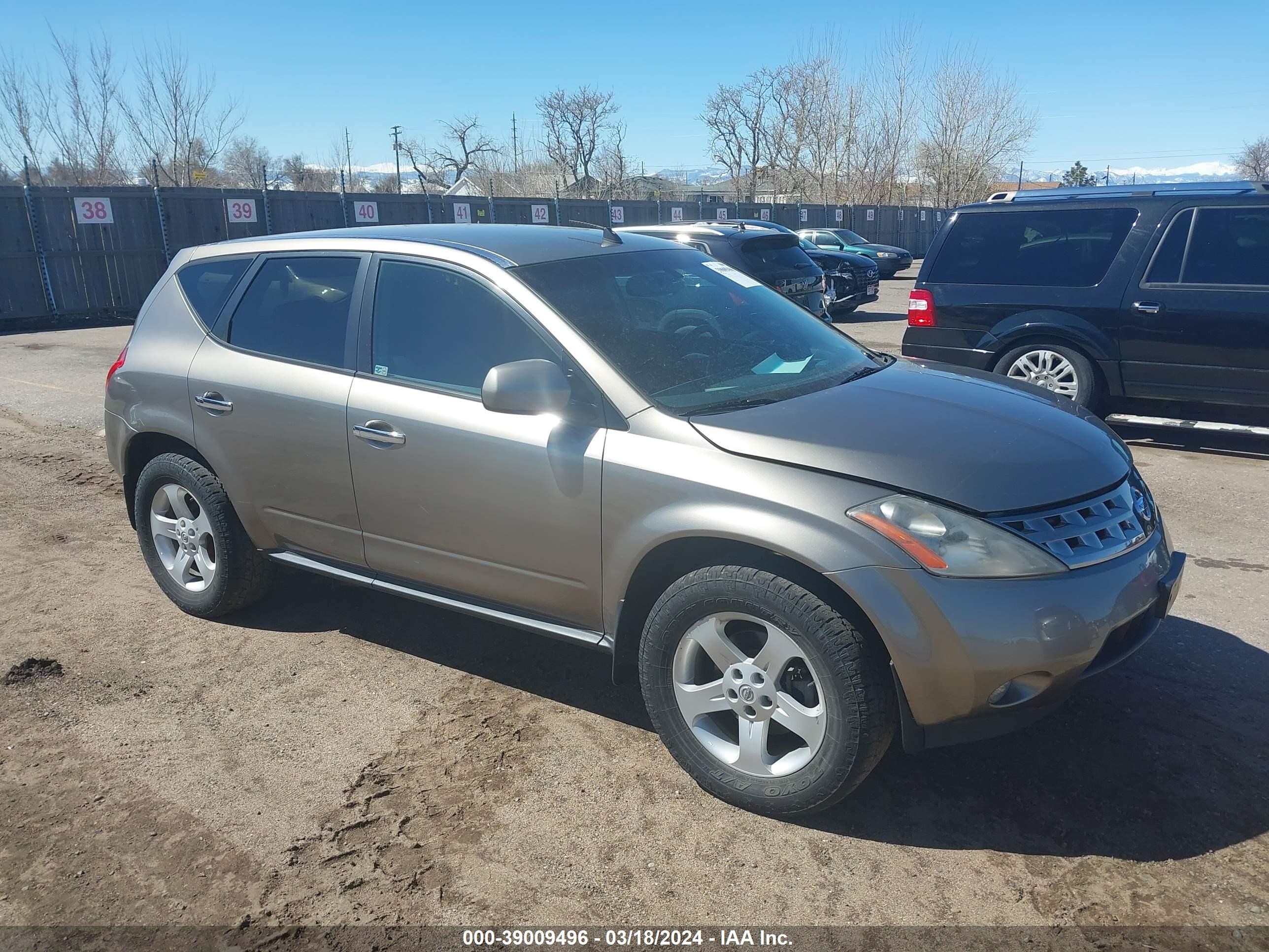 NISSAN MURANO 2004 jn8az08w54w331828