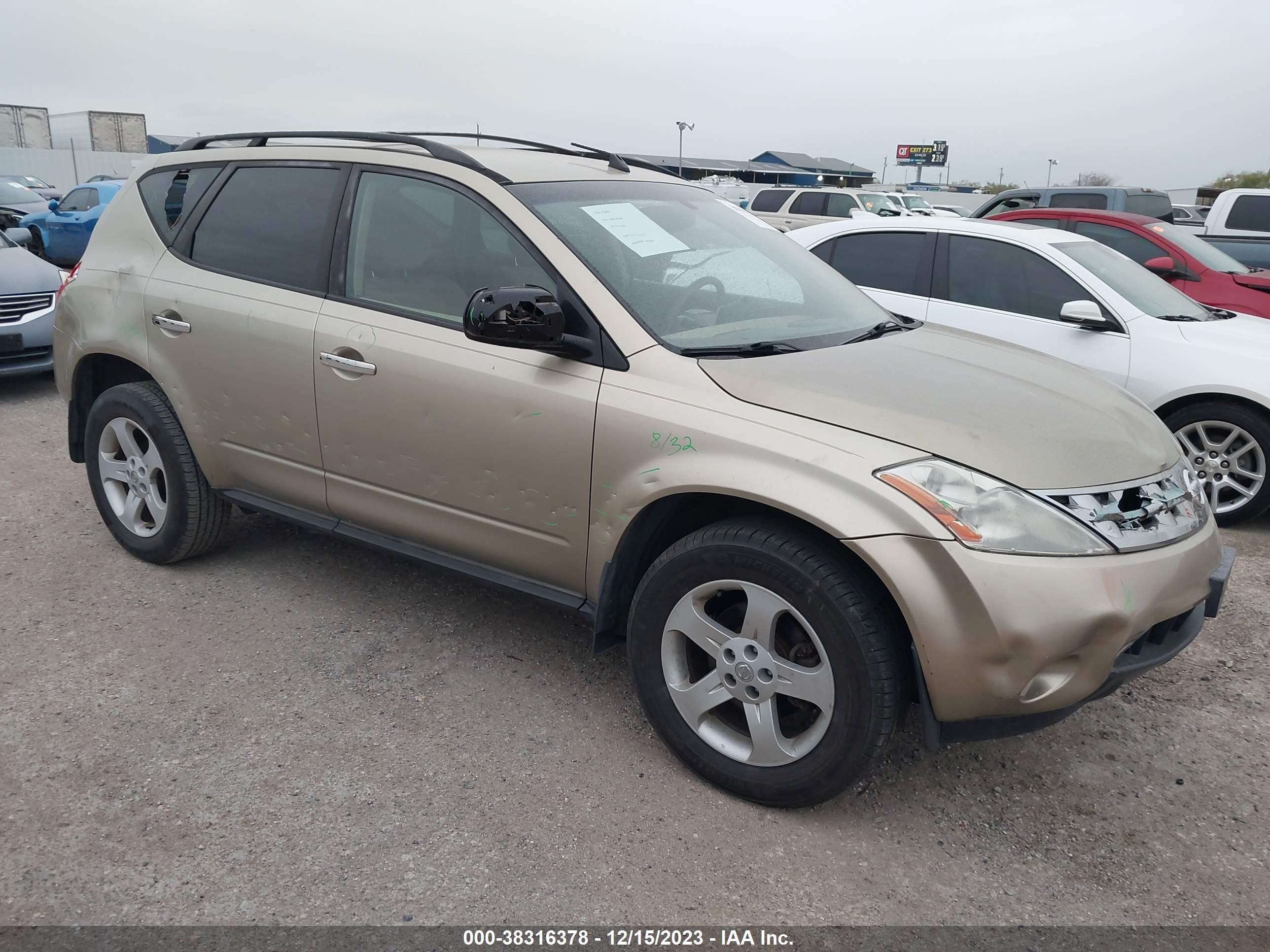 NISSAN MURANO 2005 jn8az08w55w426469