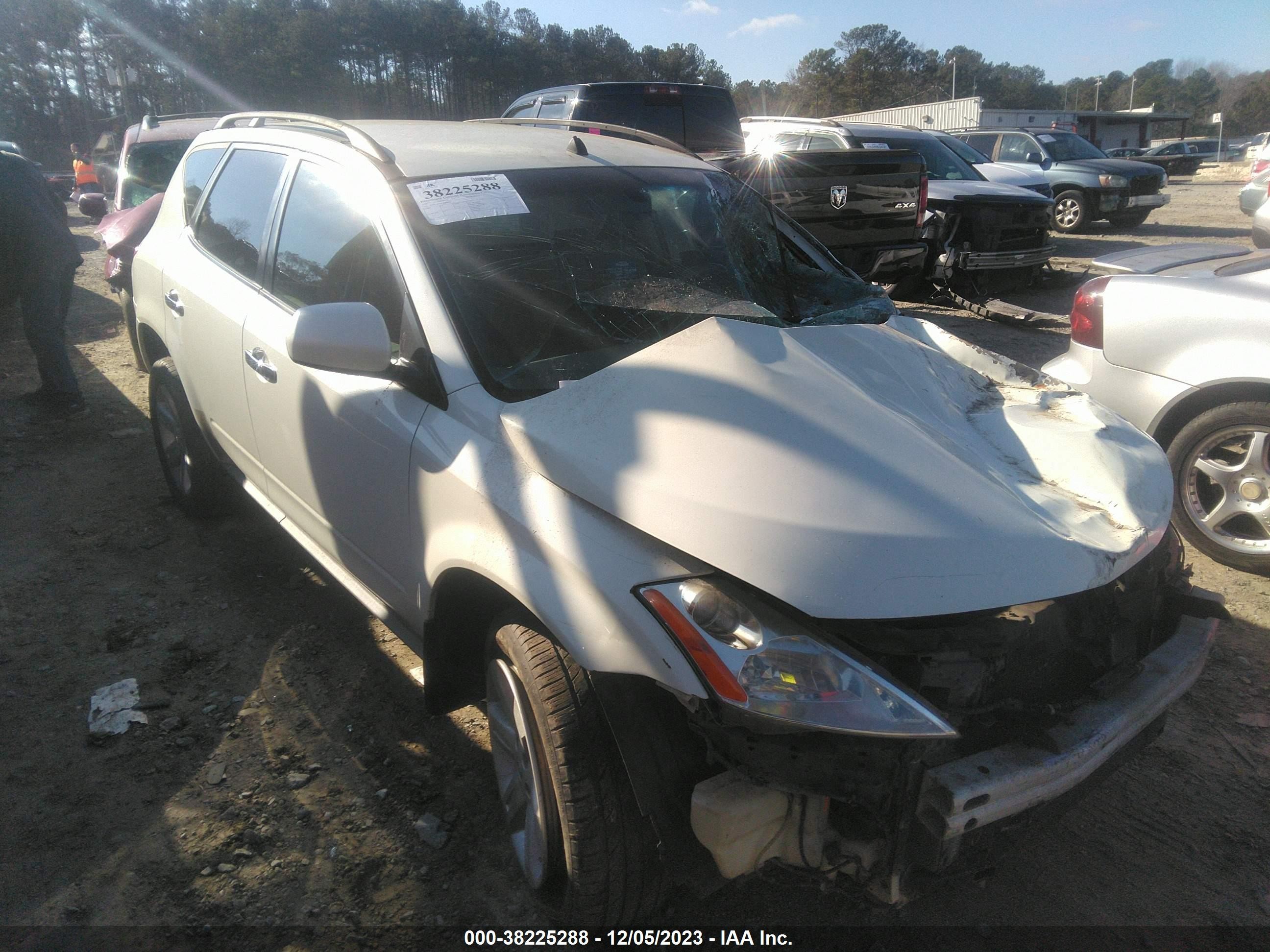 NISSAN MURANO 2007 jn8az08w57w600236