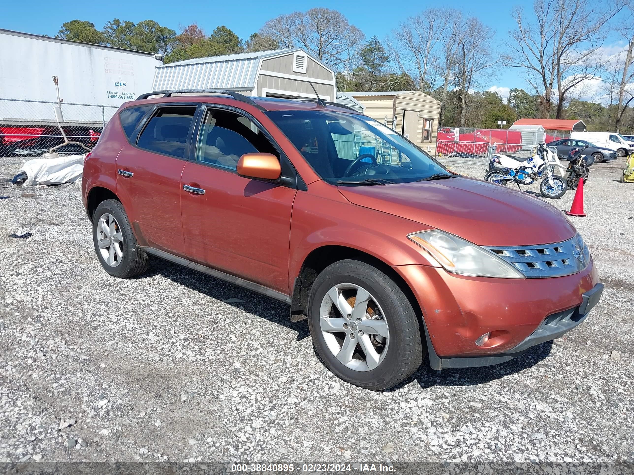 NISSAN MURANO 2003 jn8az08w63w215567