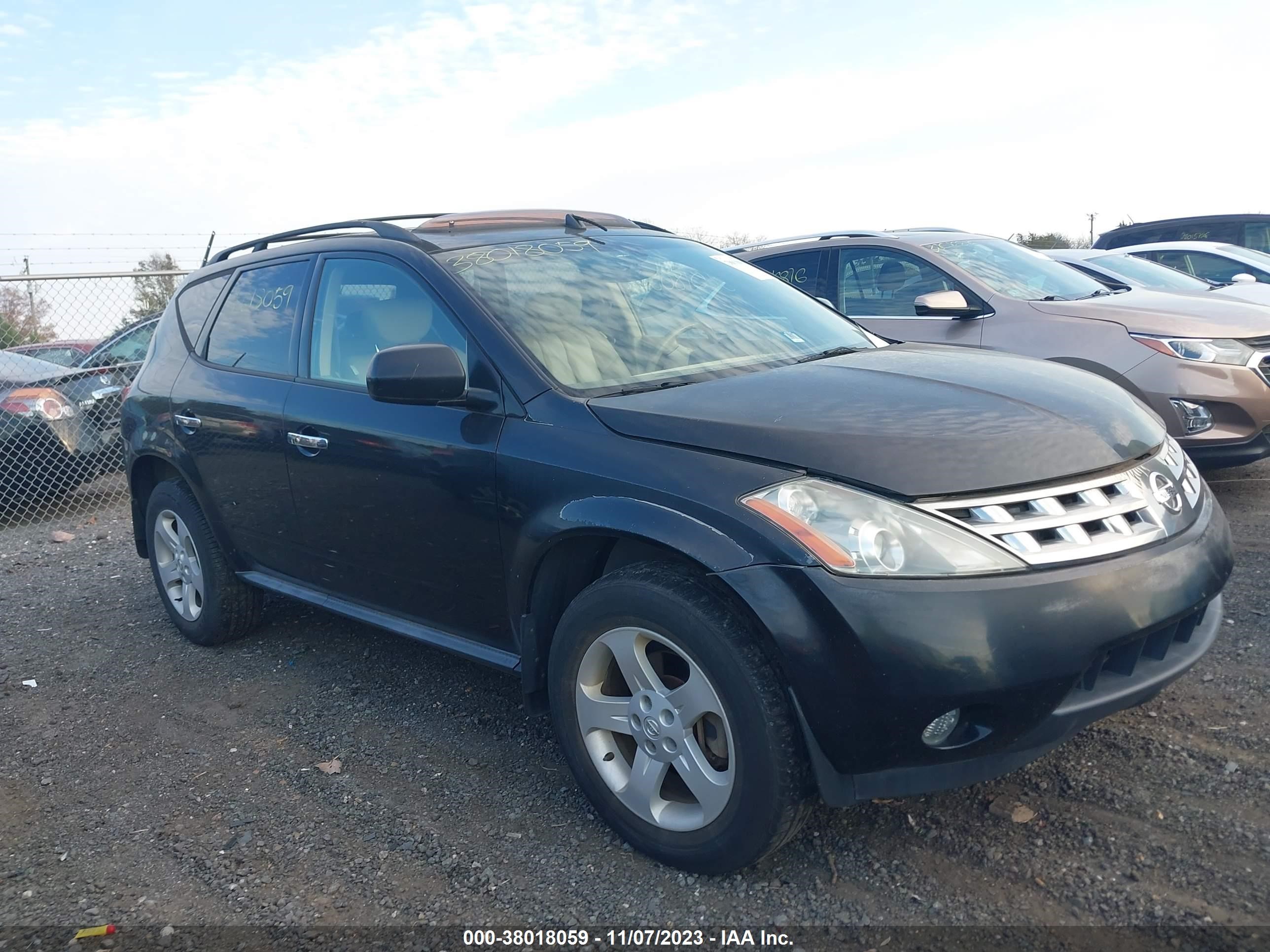 NISSAN MURANO 2005 jn8az08w65w425749