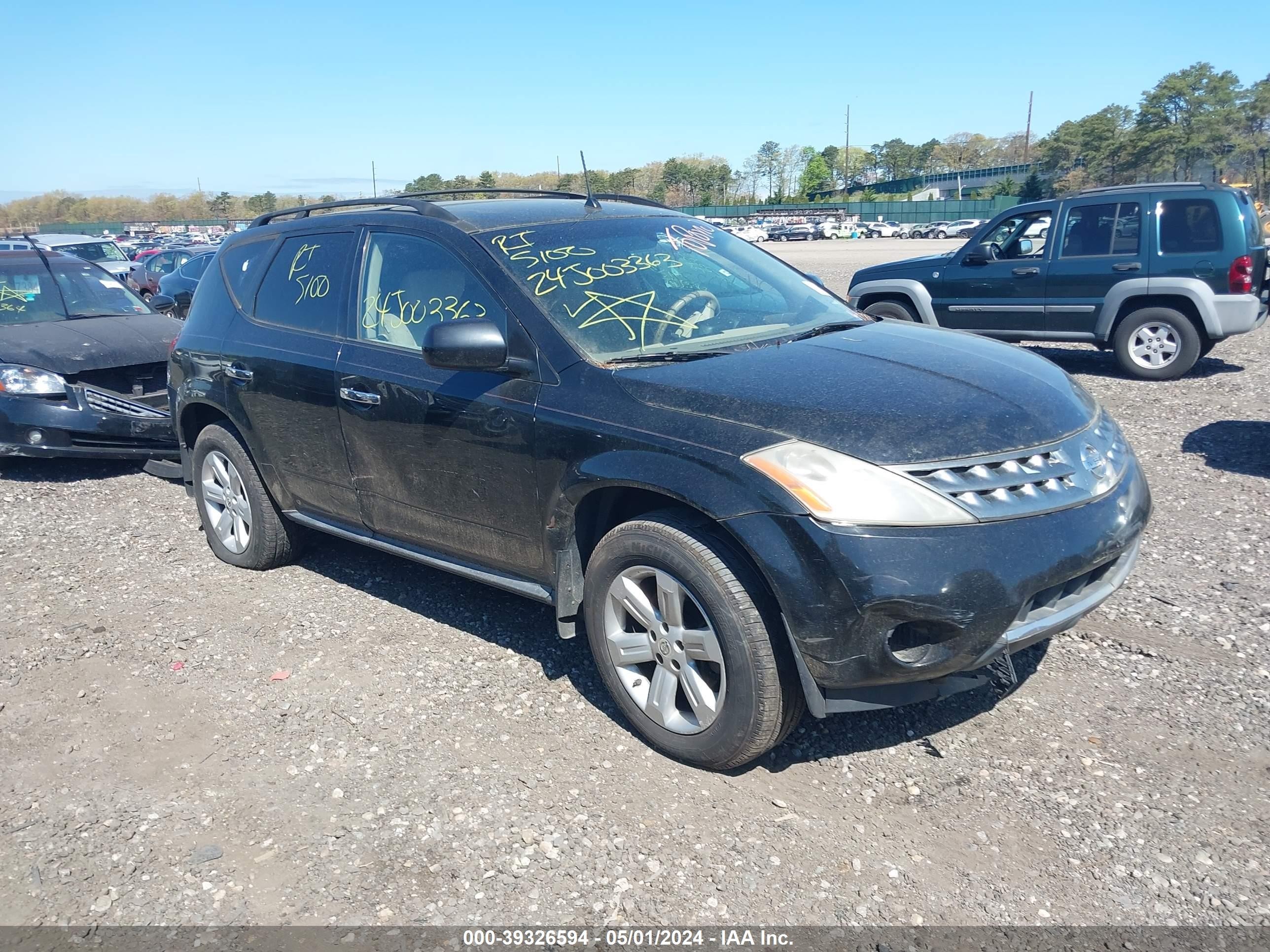 NISSAN MURANO 2007 jn8az08w67w657061