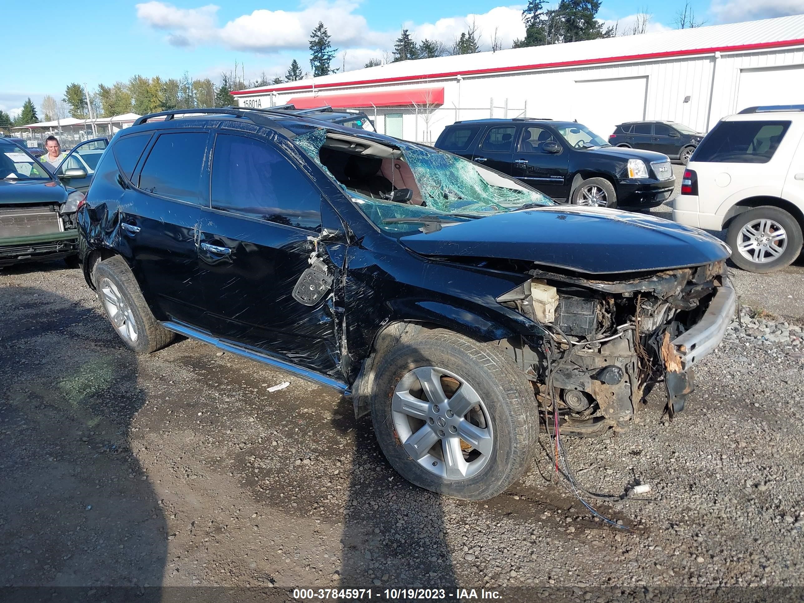 NISSAN MURANO 2007 jn8az08w67w666004