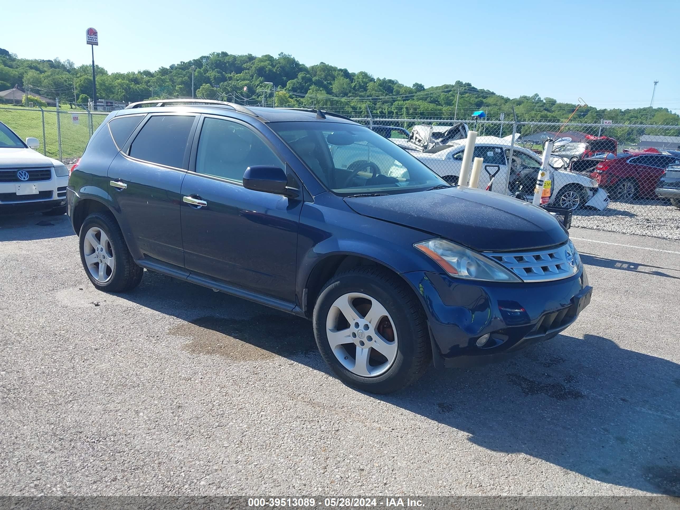 NISSAN MURANO 2003 jn8az08w73w225685