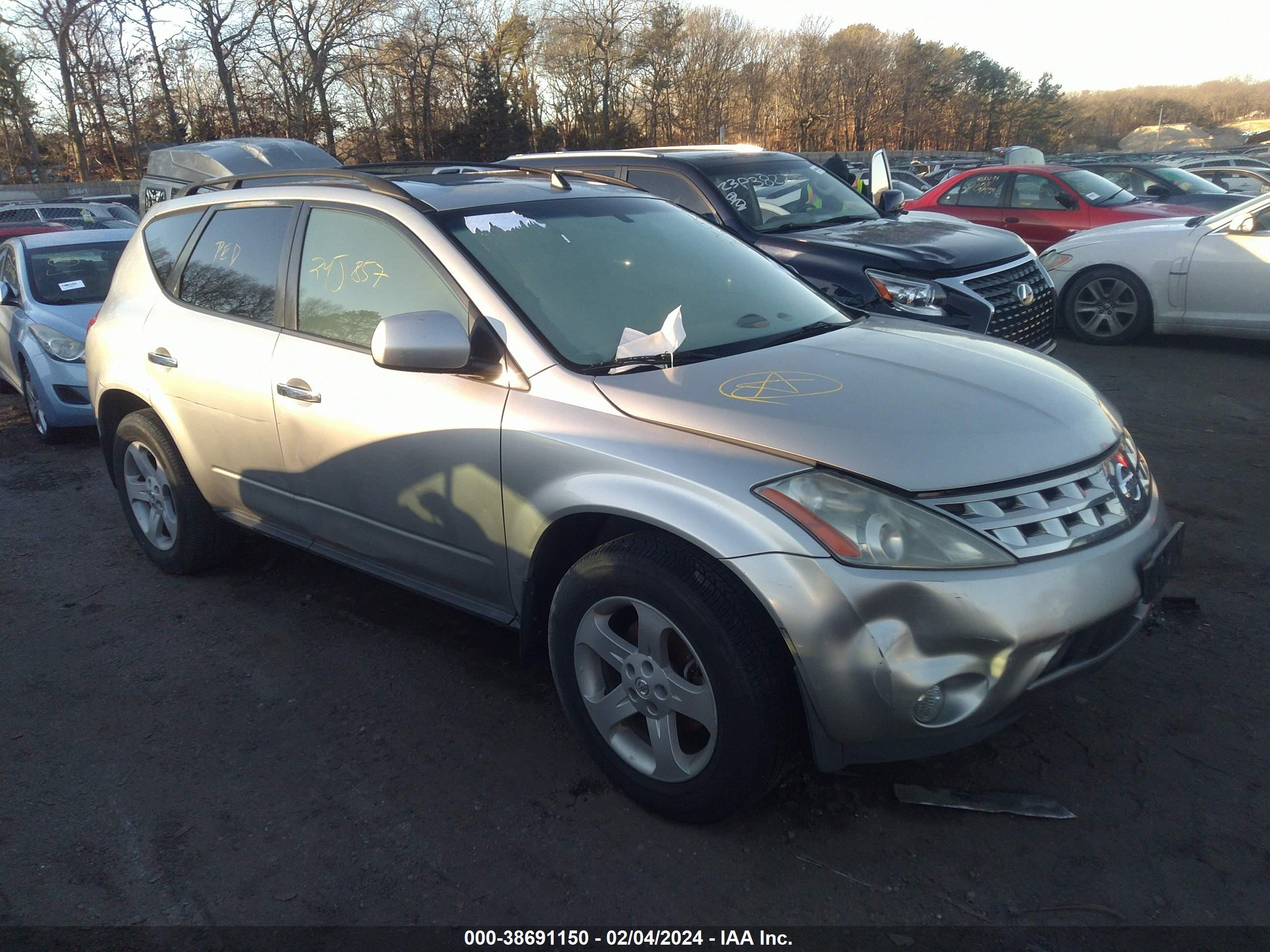 NISSAN MURANO 2004 jn8az08w74w328641