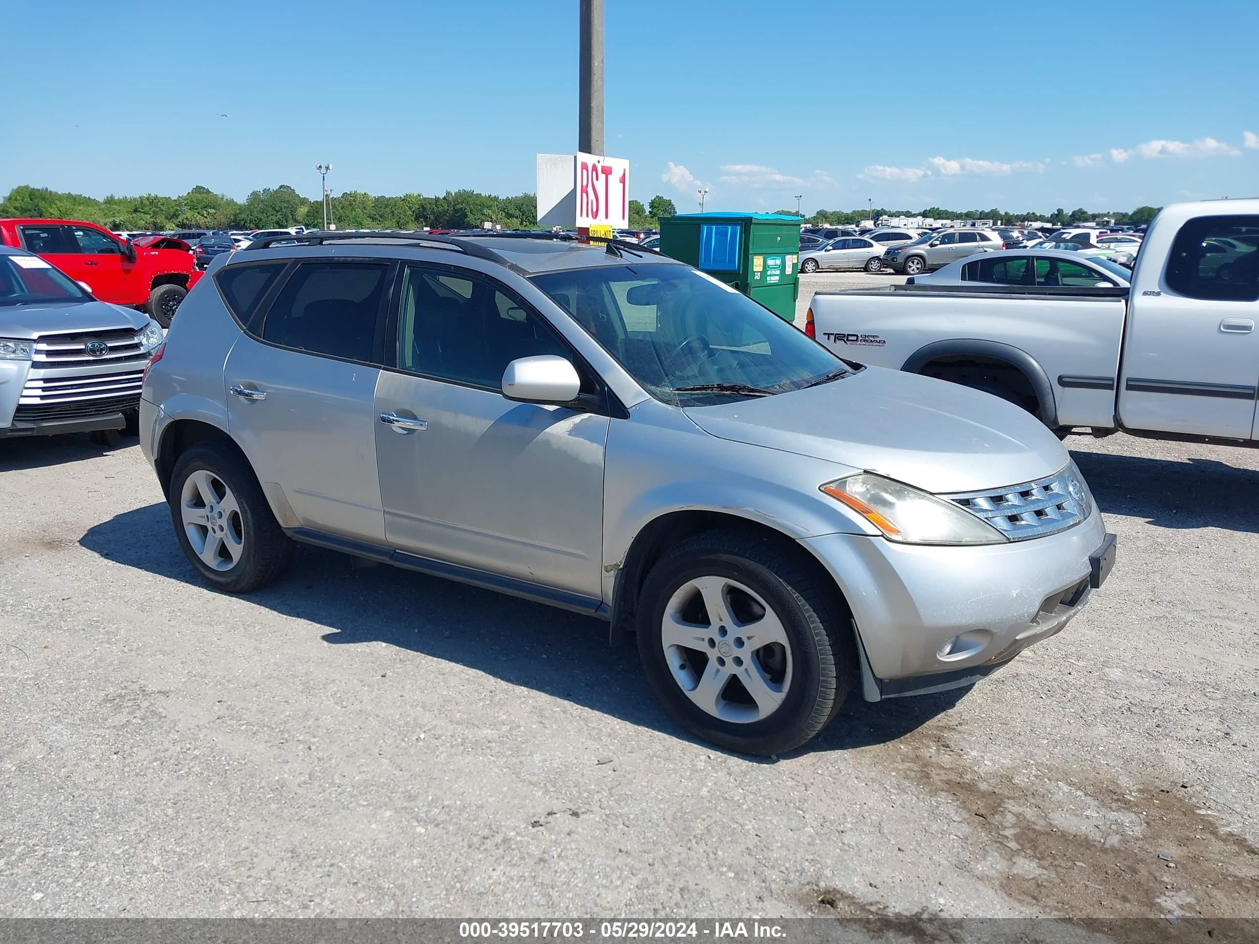 NISSAN MURANO 2004 jn8az08w74w329658