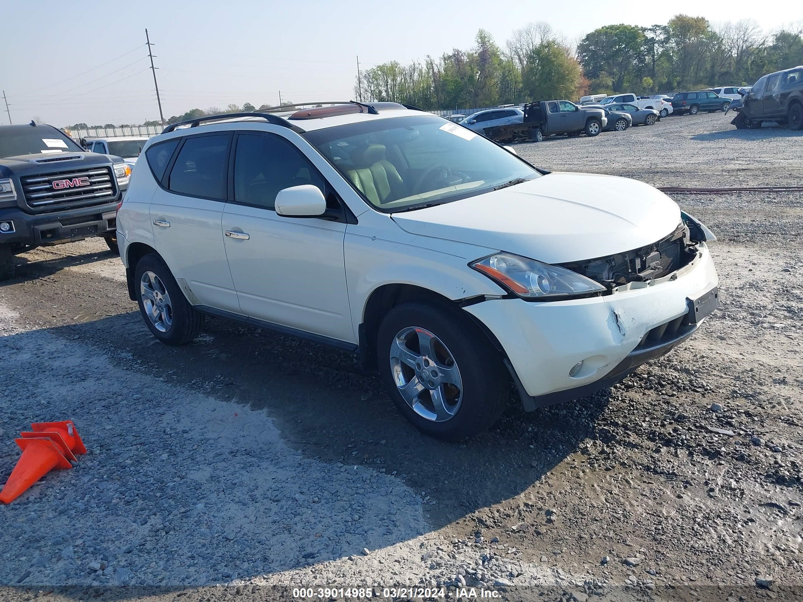 NISSAN MURANO 2005 jn8az08w75w415411