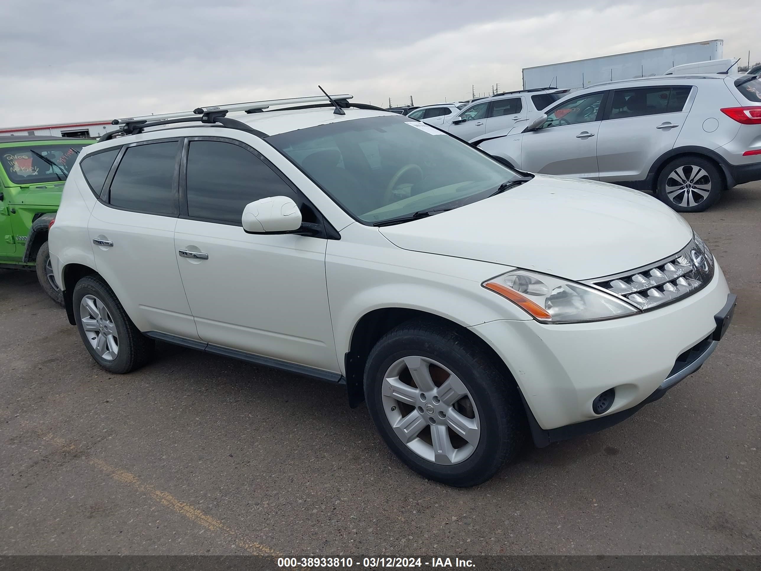 NISSAN MURANO 2007 jn8az08w77w663595