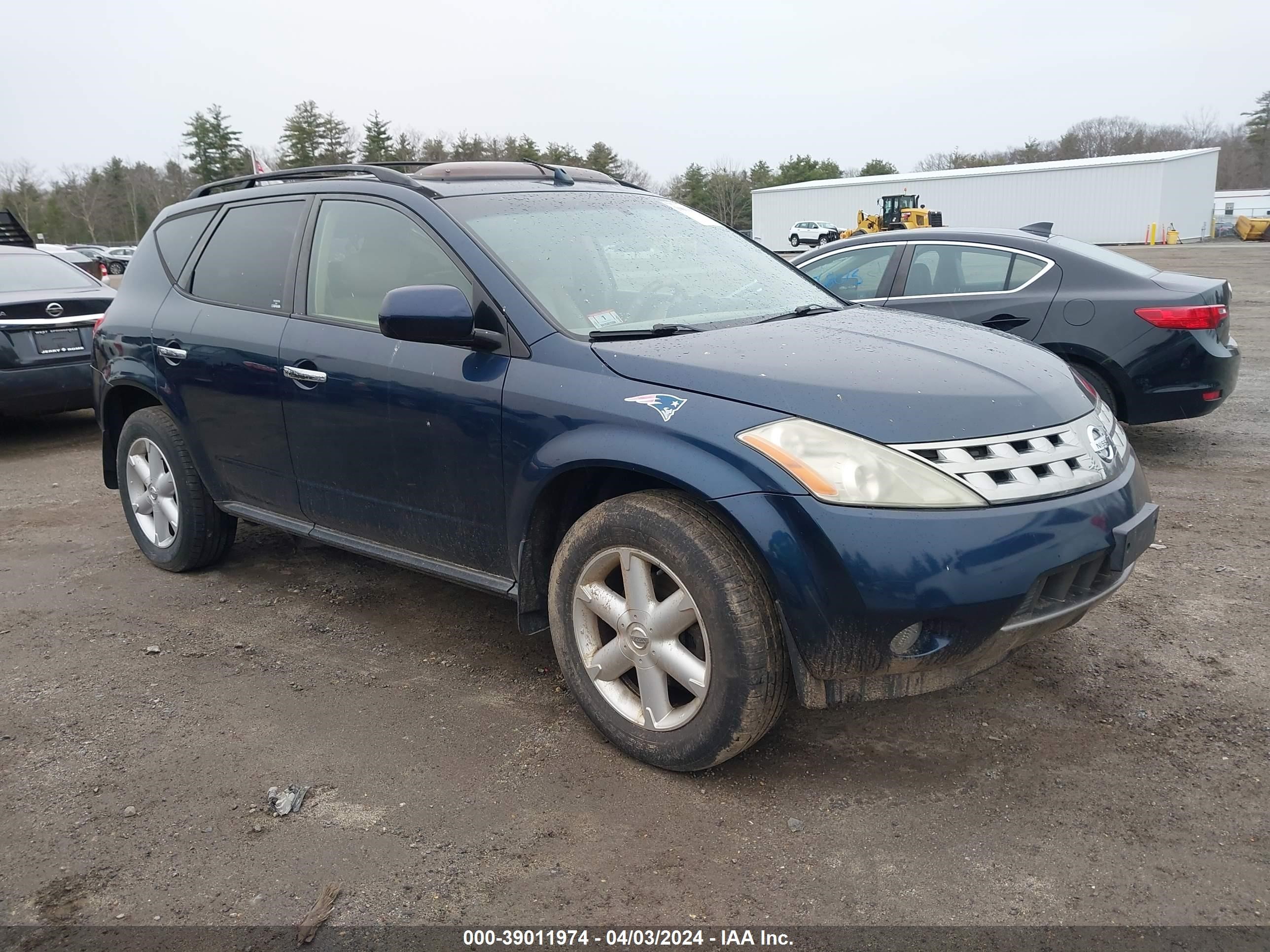 NISSAN MURANO 2005 jn8az08w85w417488