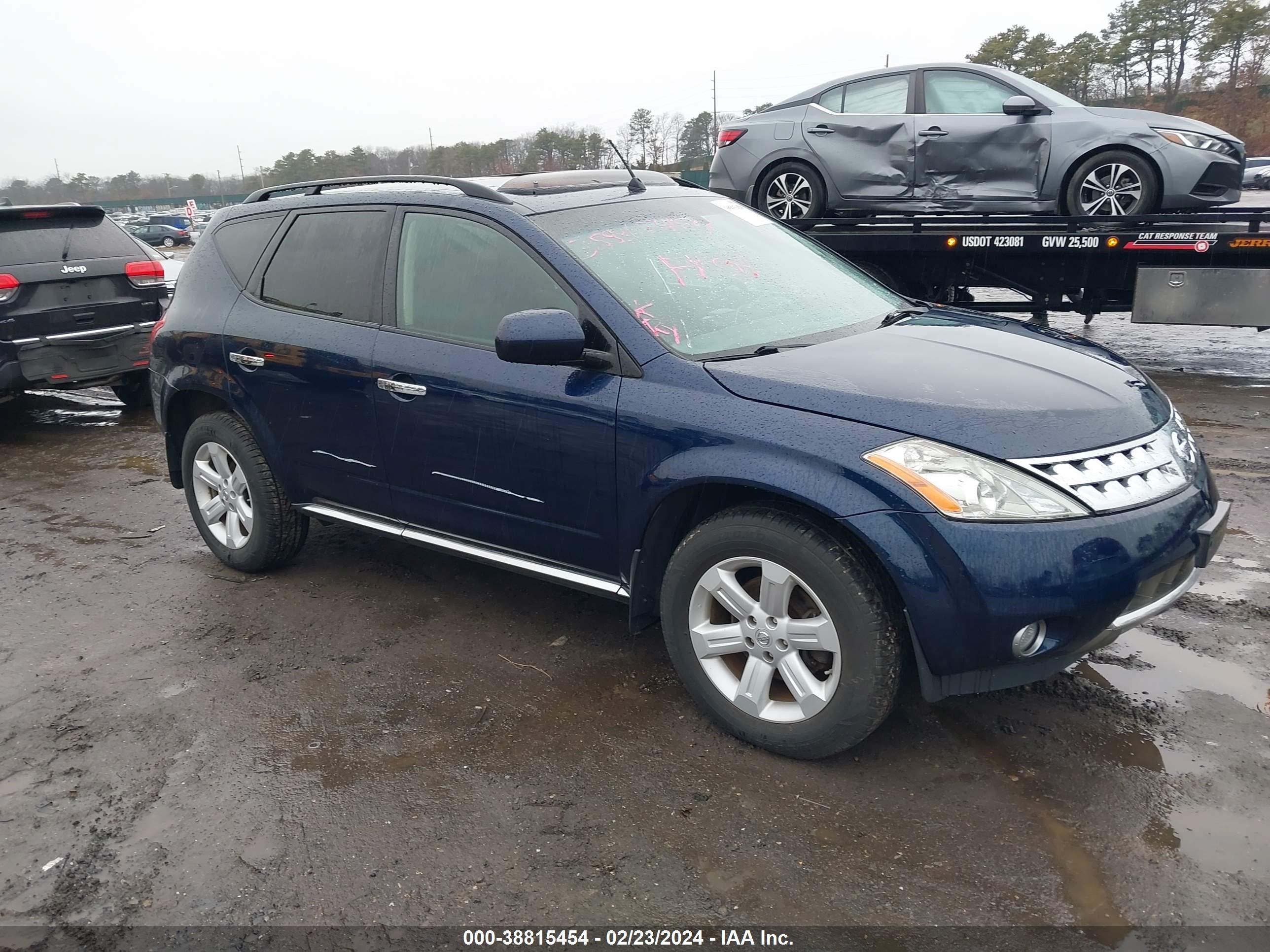 NISSAN MURANO 2007 jn8az08w87w606192