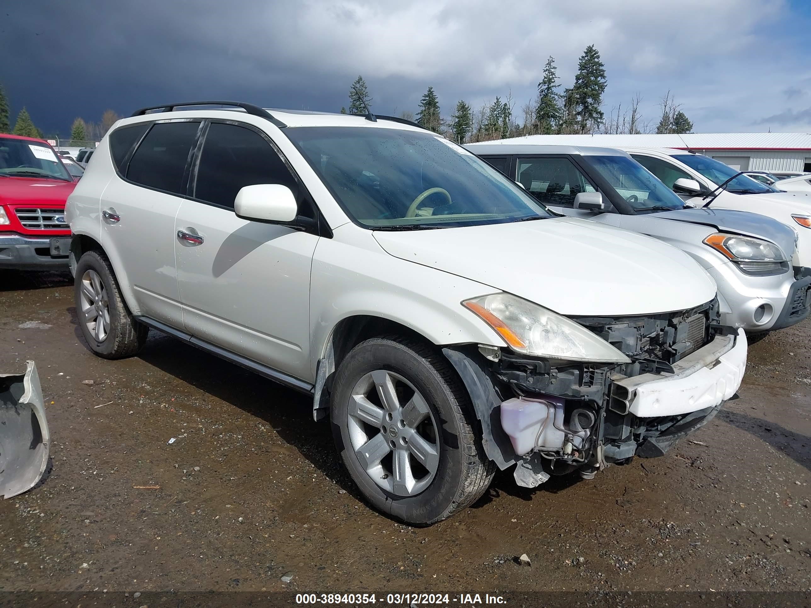 NISSAN MURANO 2007 jn8az08w97w633661