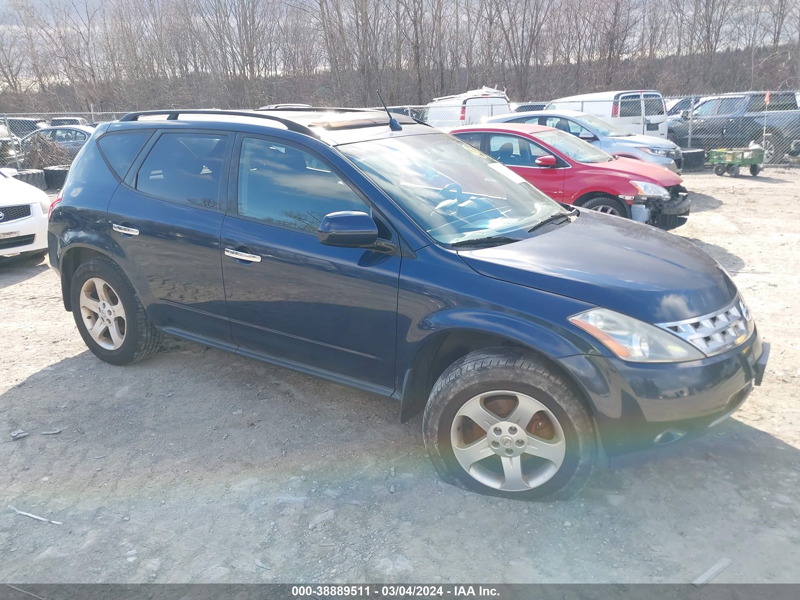 NISSAN MURANO 2004 jn8az08wx4w308755