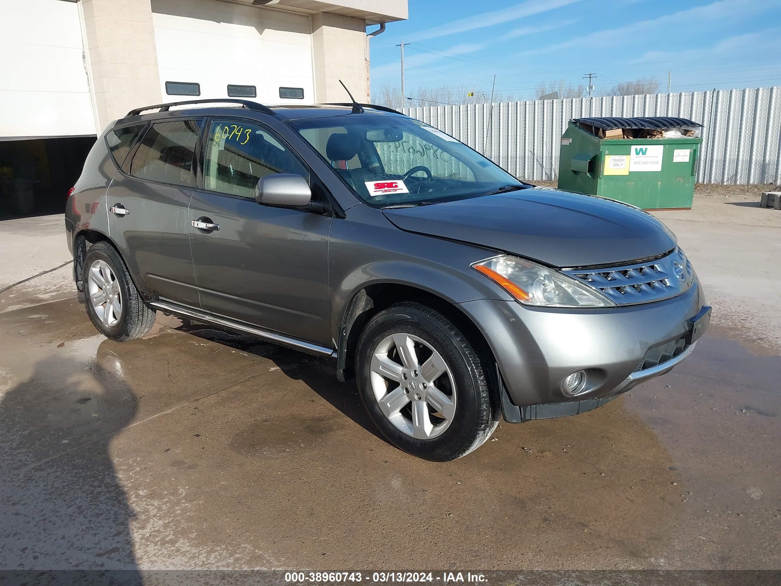 NISSAN MURANO 2006 jn8az08wx6w513995