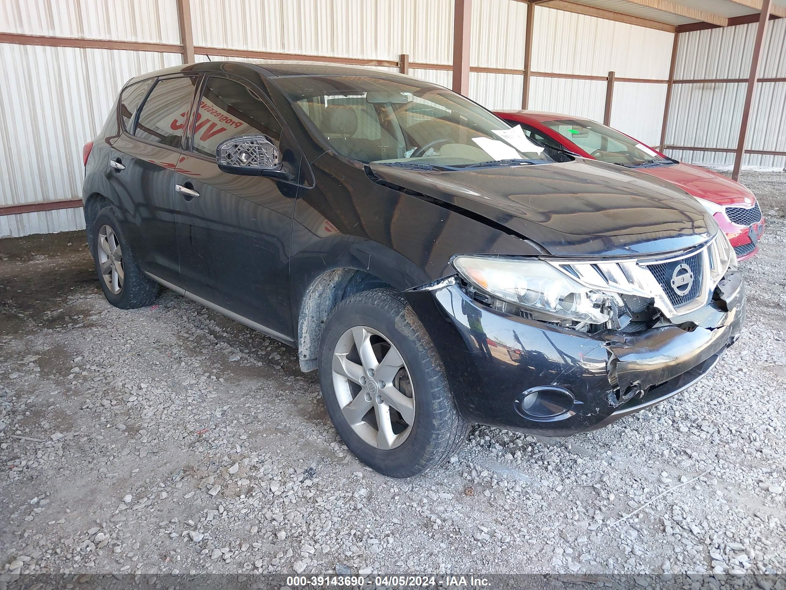 NISSAN MURANO 2009 jn8az18u19w005570