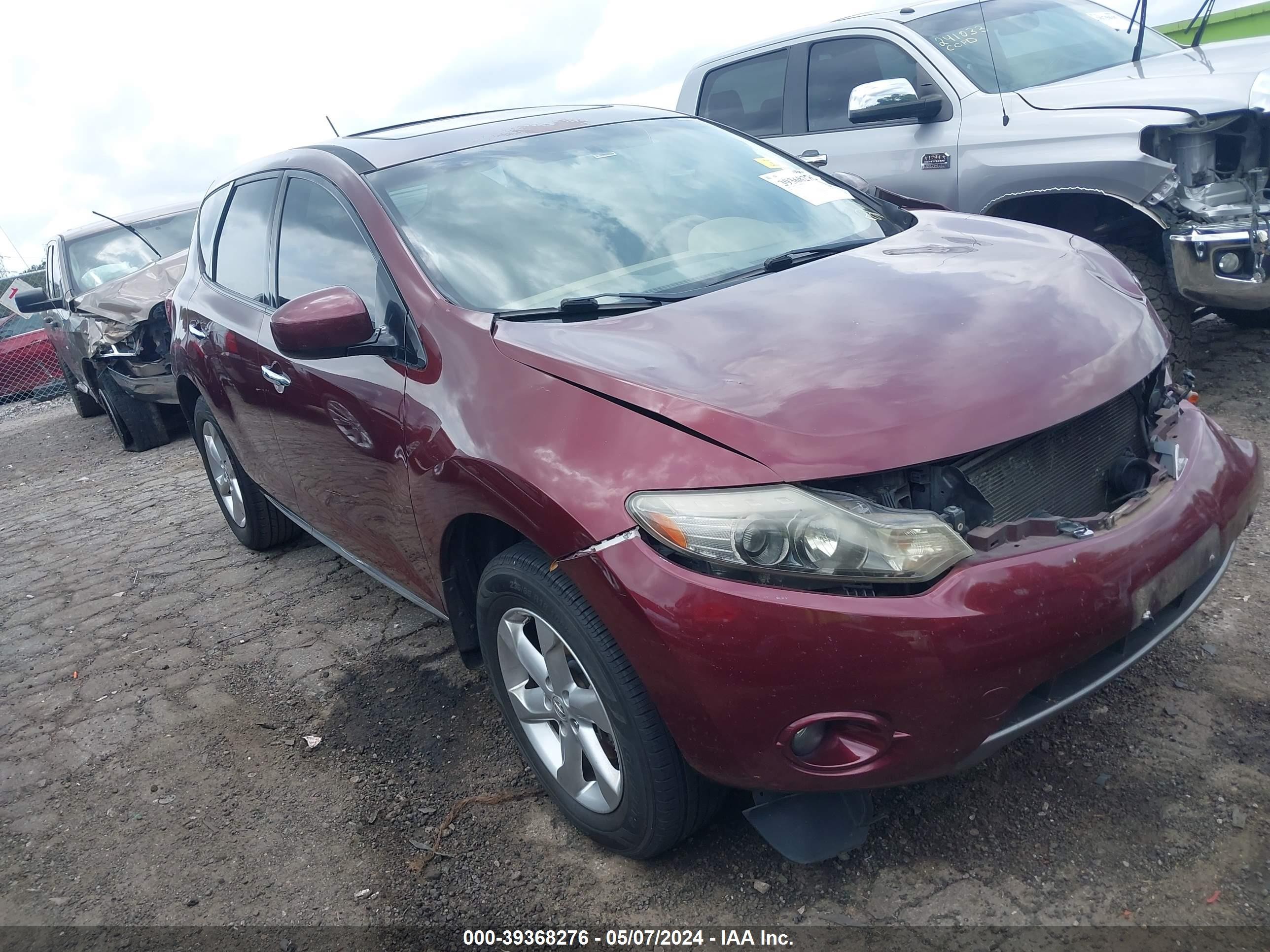 NISSAN MURANO 2009 jn8az18u19w011210