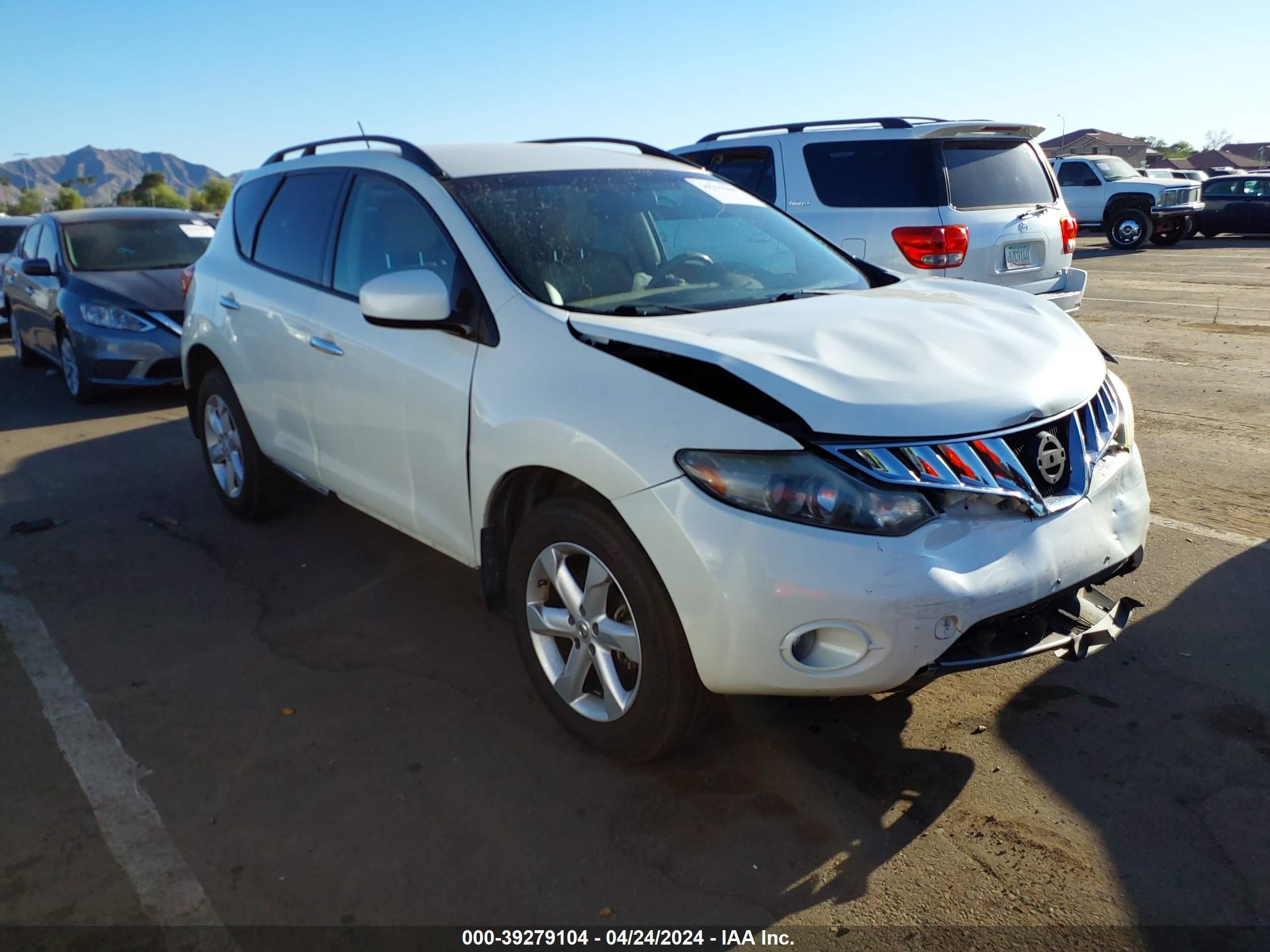 NISSAN MURANO 2009 jn8az18u19w025236