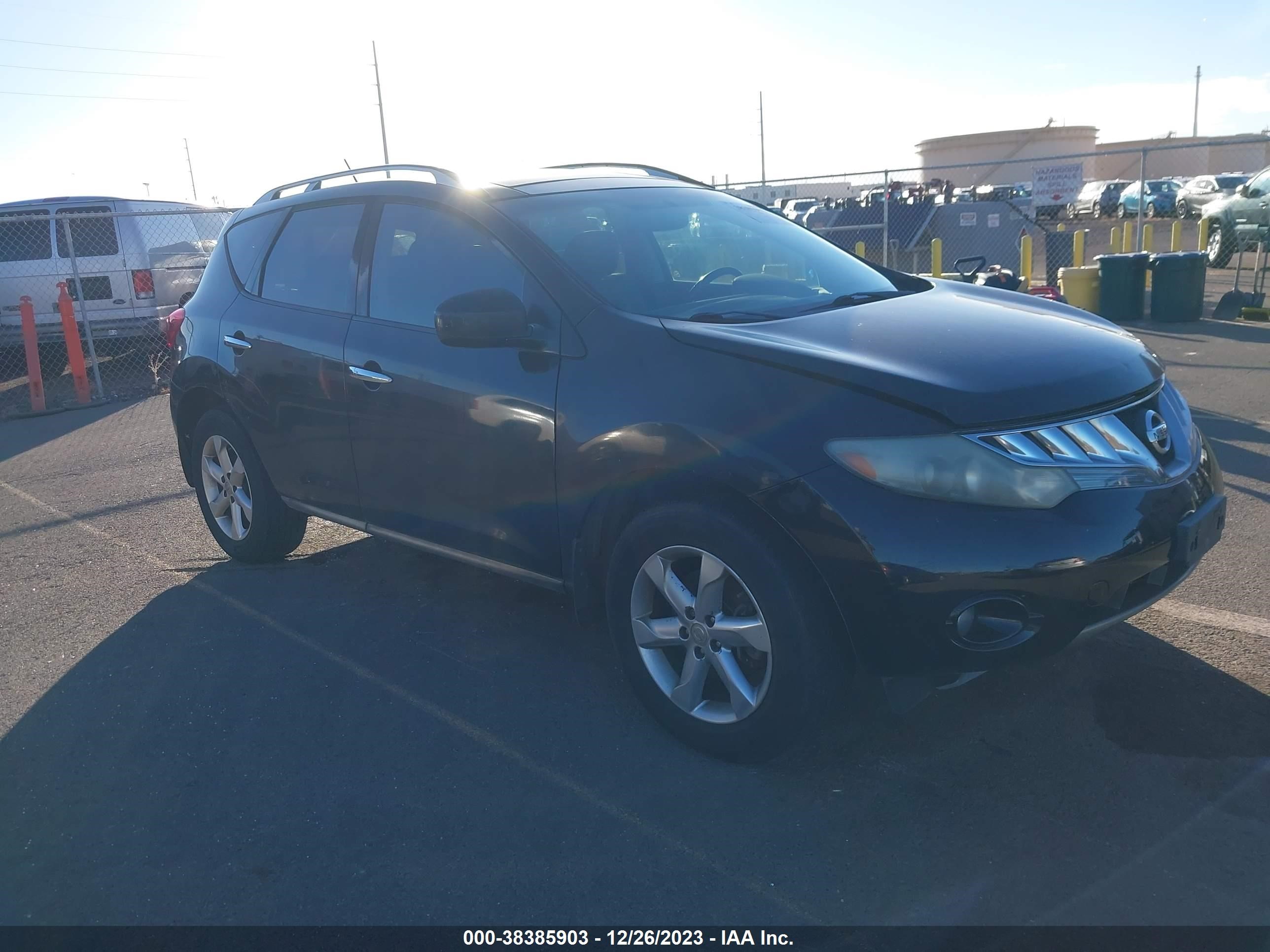 NISSAN MURANO 2009 jn8az18u19w100159