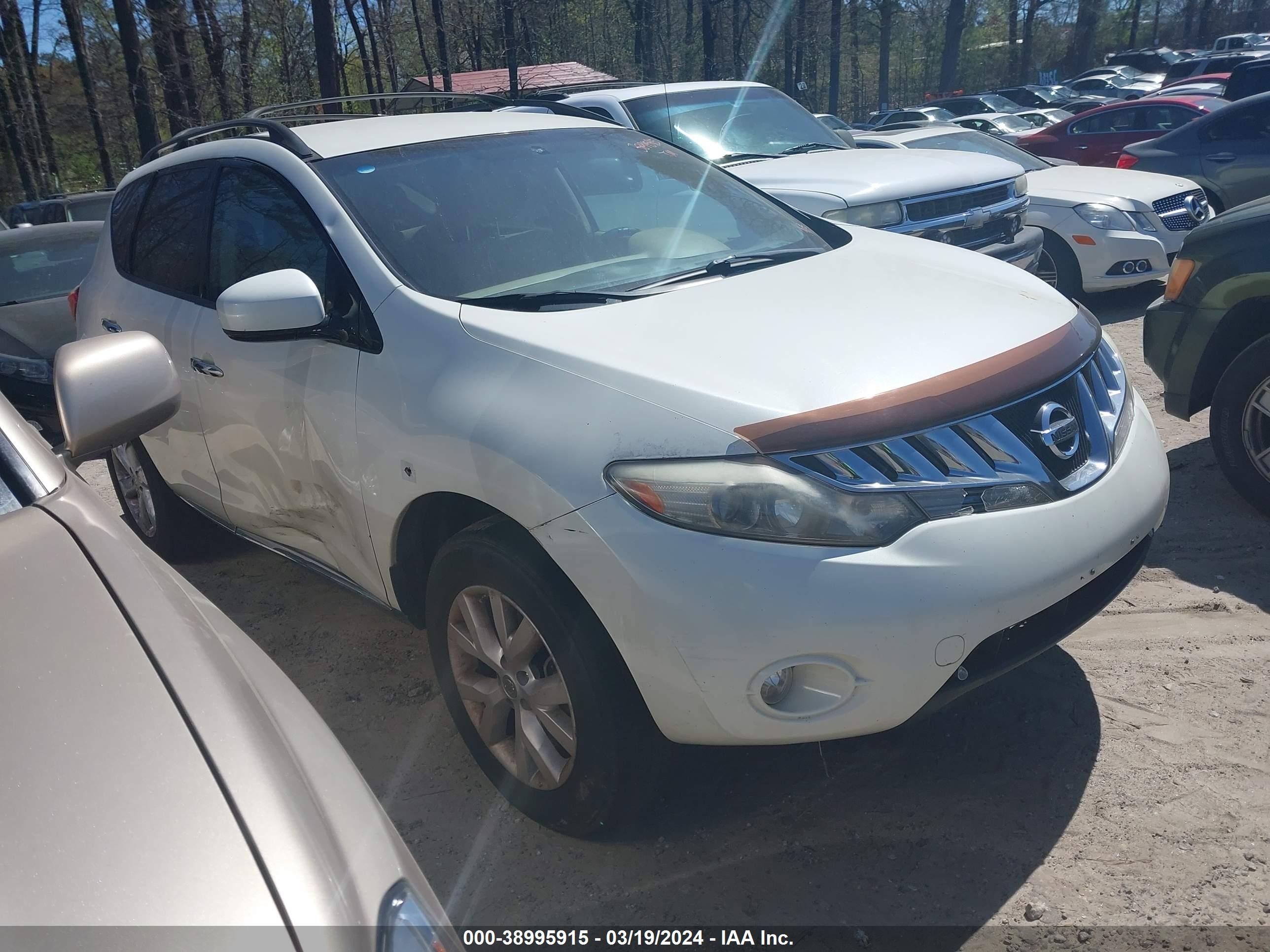 NISSAN MURANO 2009 jn8az18u29w031238