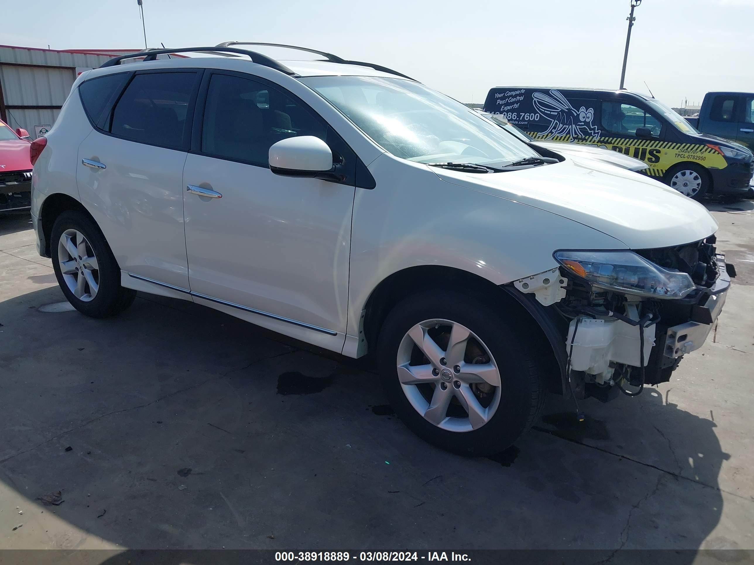 NISSAN MURANO 2009 jn8az18u39w023925