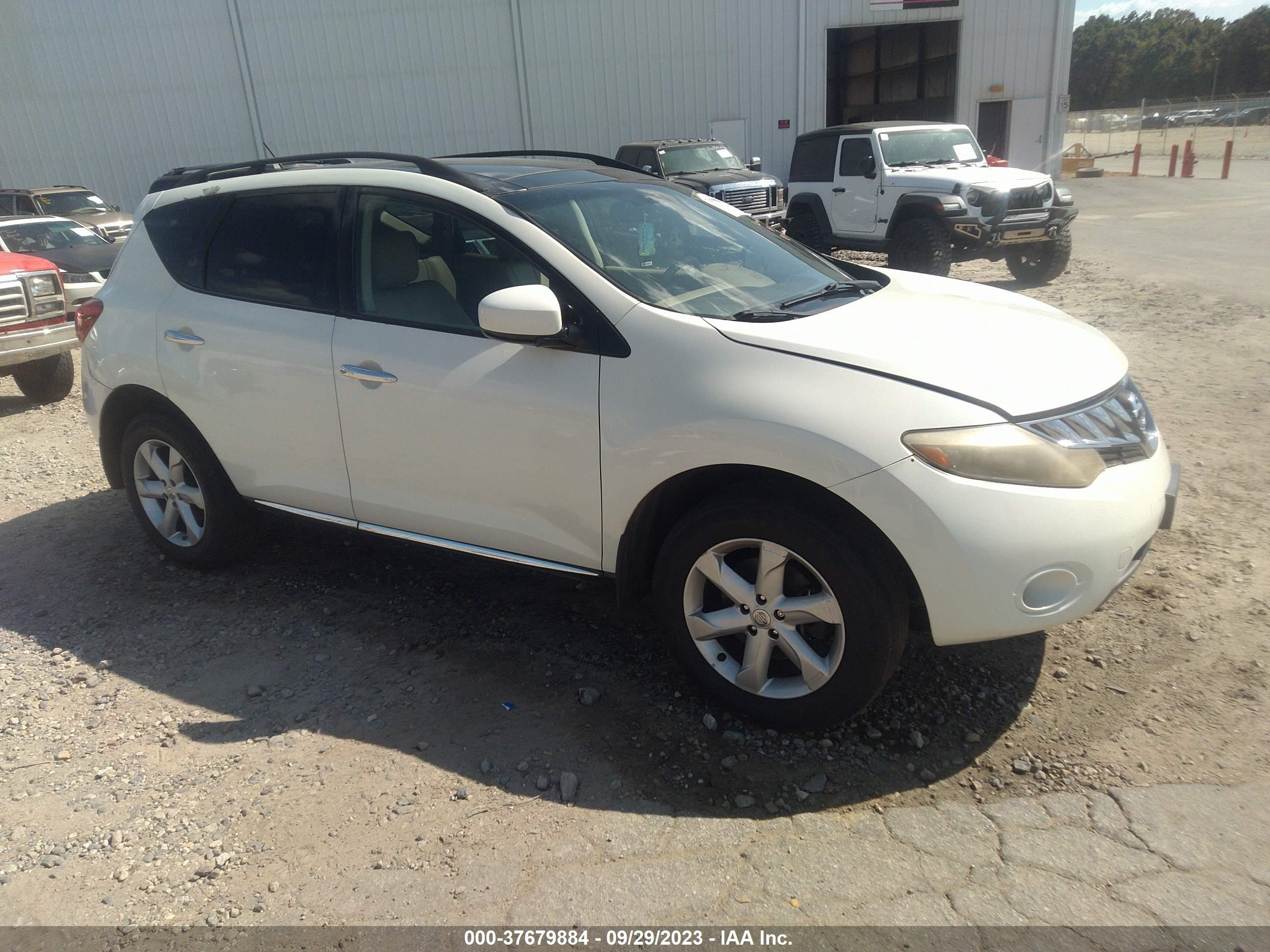 NISSAN MURANO 2009 jn8az18u49w026798