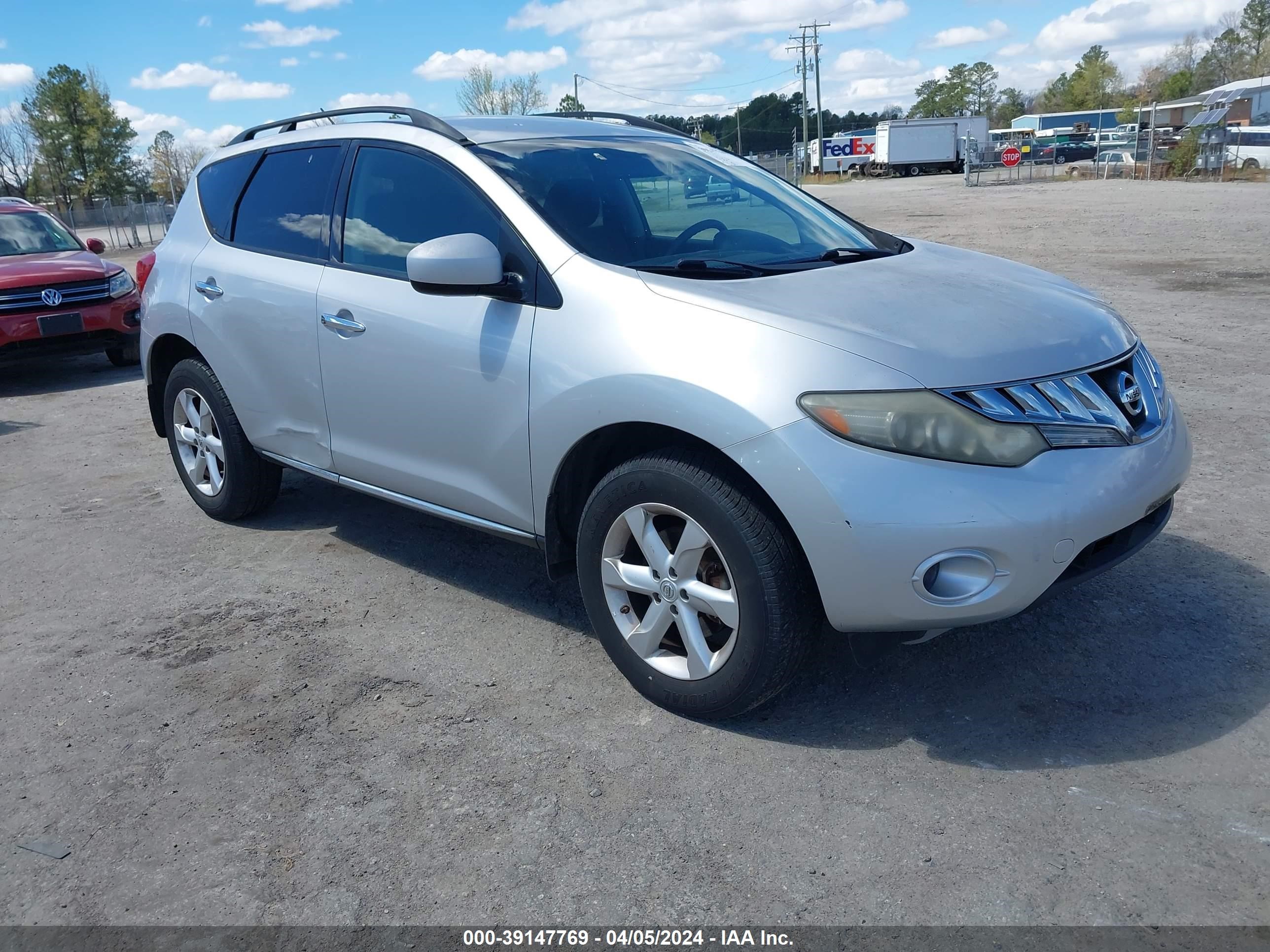 NISSAN MURANO 2009 jn8az18u59w016782