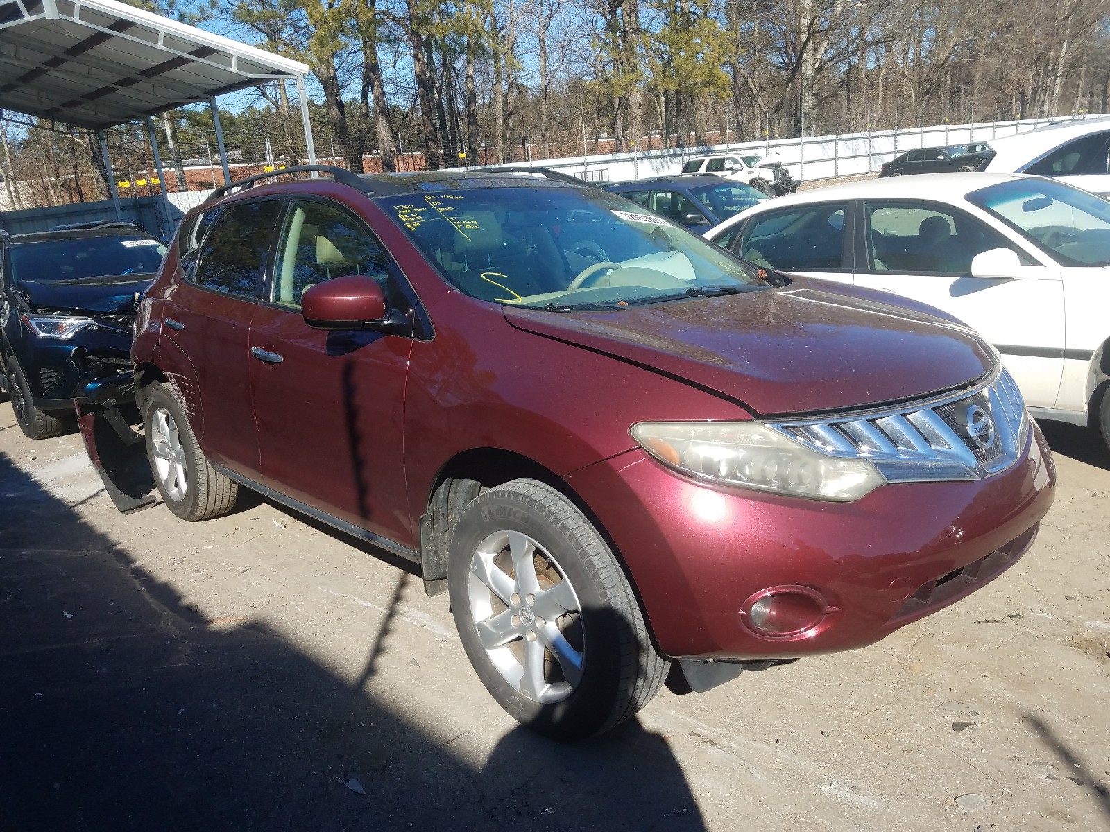 NISSAN MURANO S 2009 jn8az18u69w013387