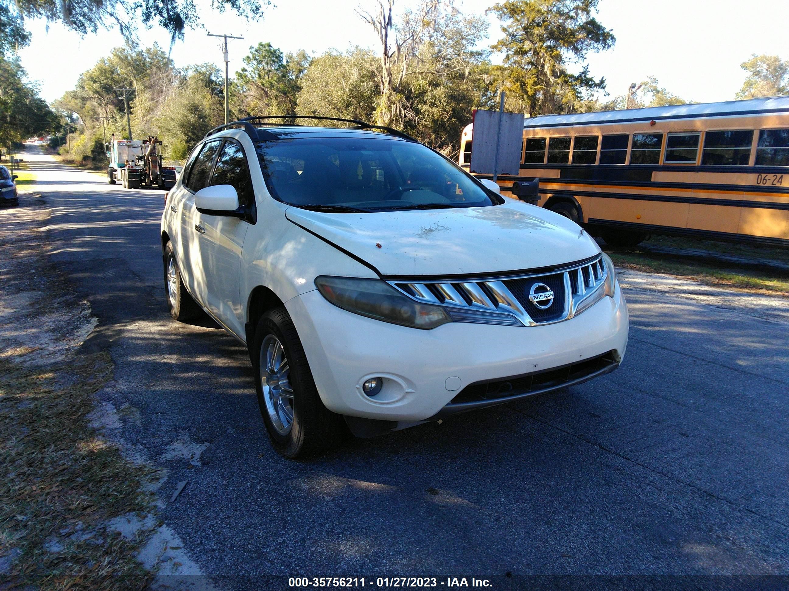 NISSAN MURANO 2009 jn8az18u79w017500