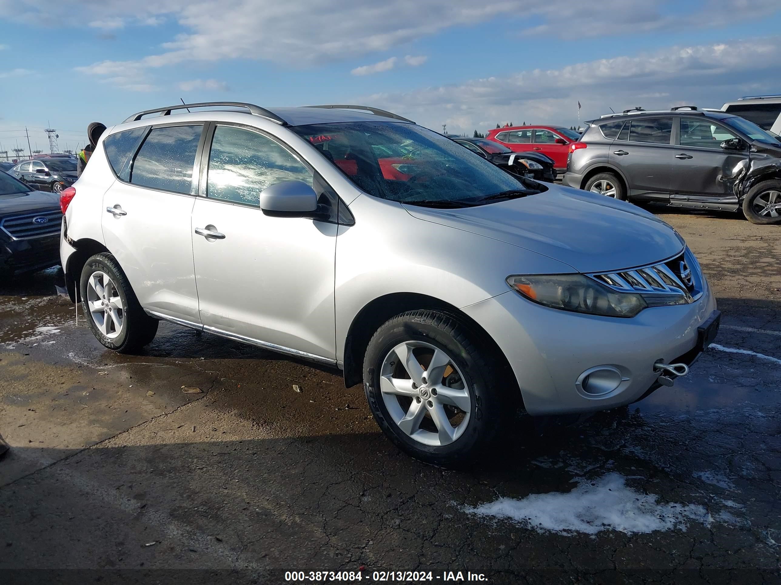 NISSAN MURANO 2009 jn8az18u89w012824