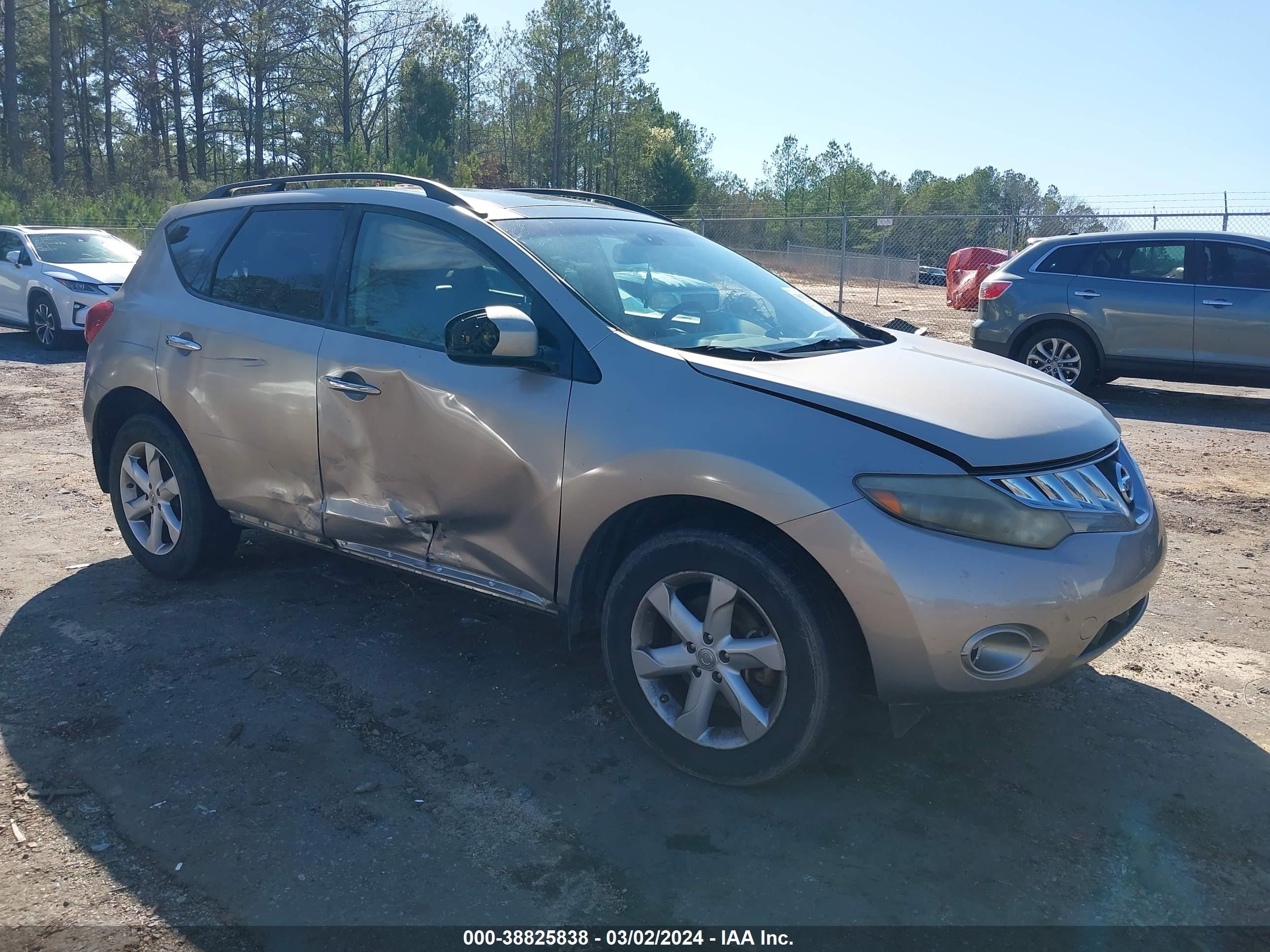 NISSAN MURANO 2009 jn8az18u89w027128