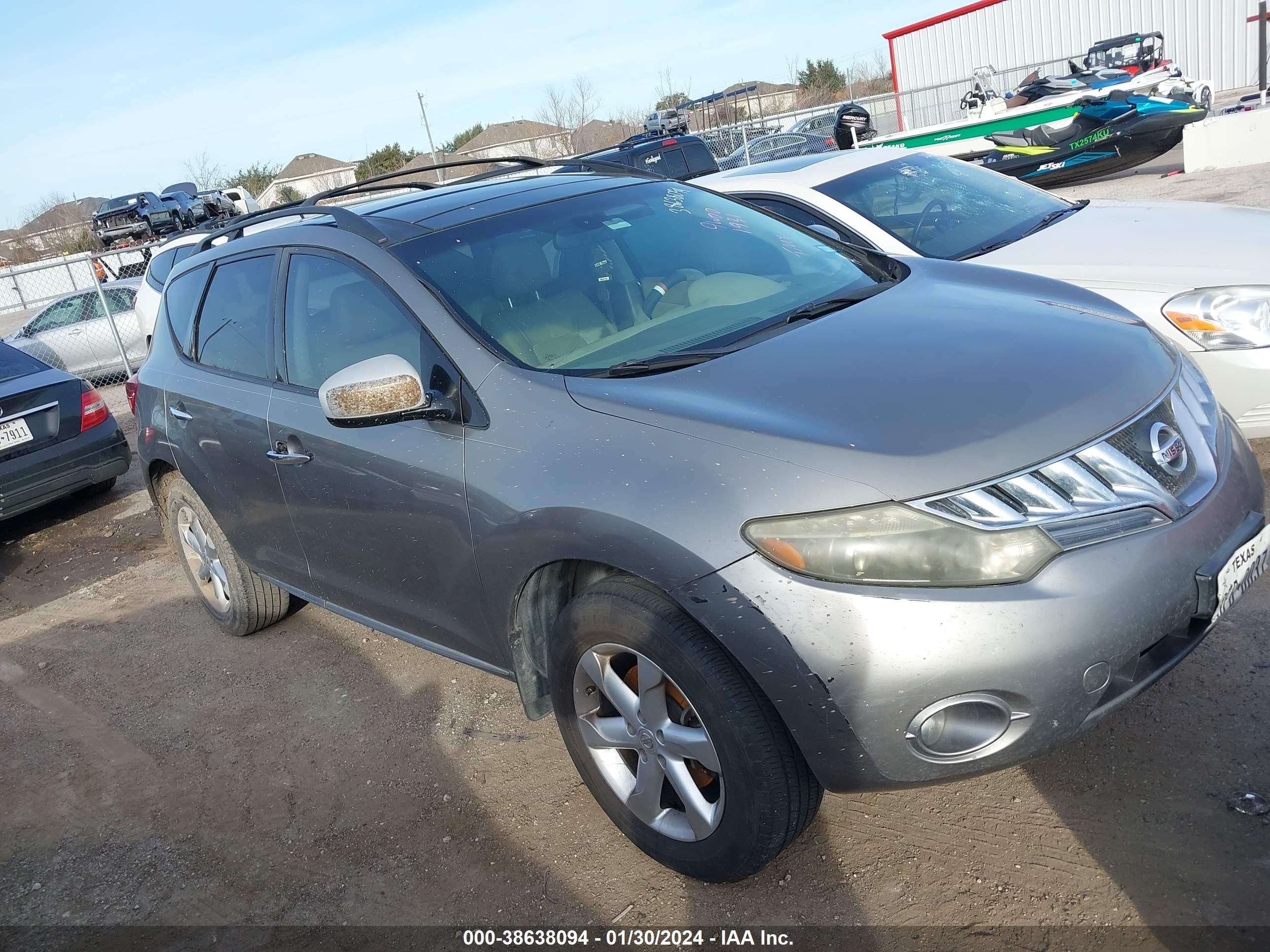 NISSAN MURANO 2009 jn8az18u99w001931